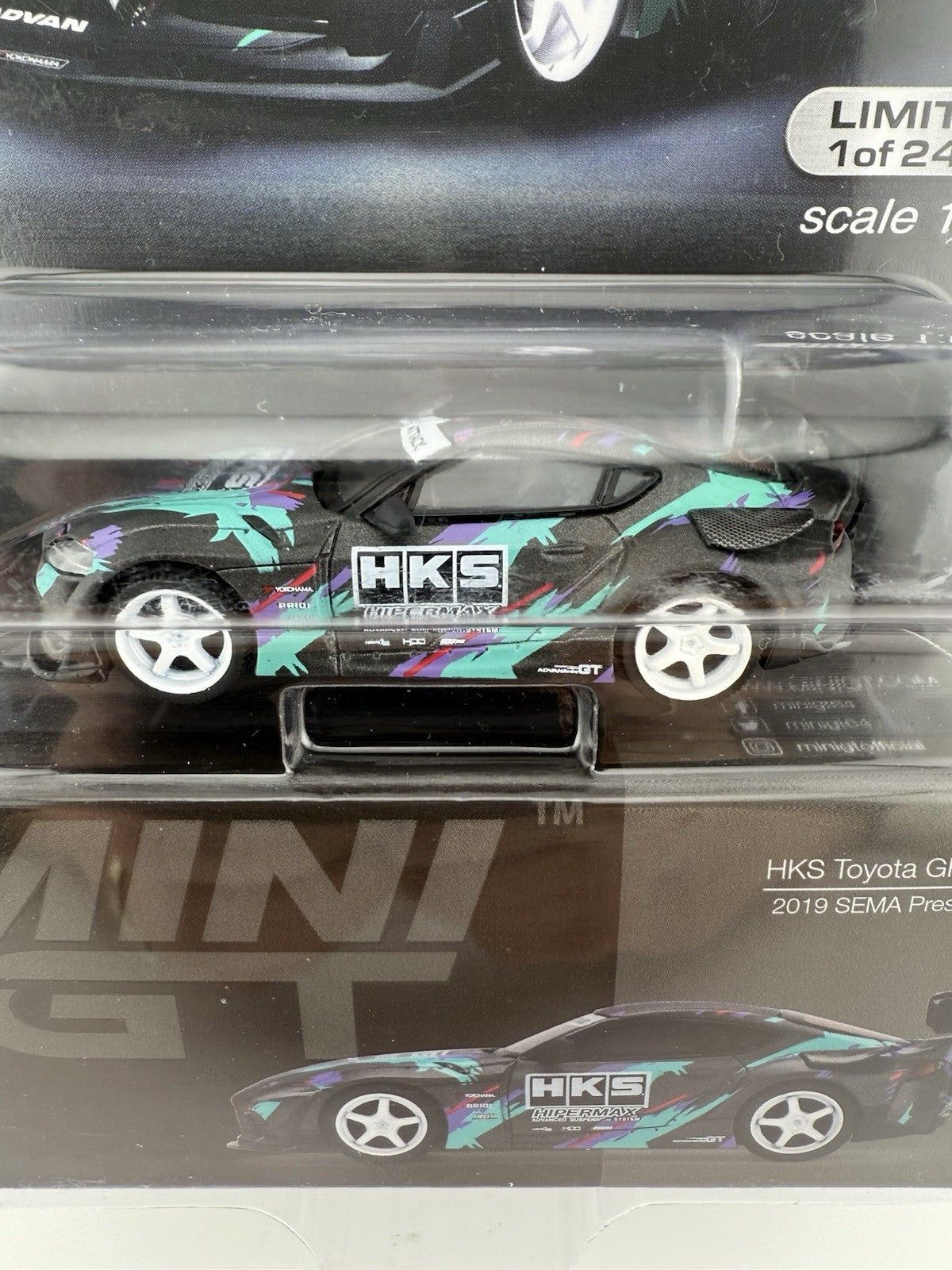 MINI GT MIJO EXCLUSIVES HKS 2019 TOYOTA GR SUPRA SEMA PRESENTATION 1:64 NEW4