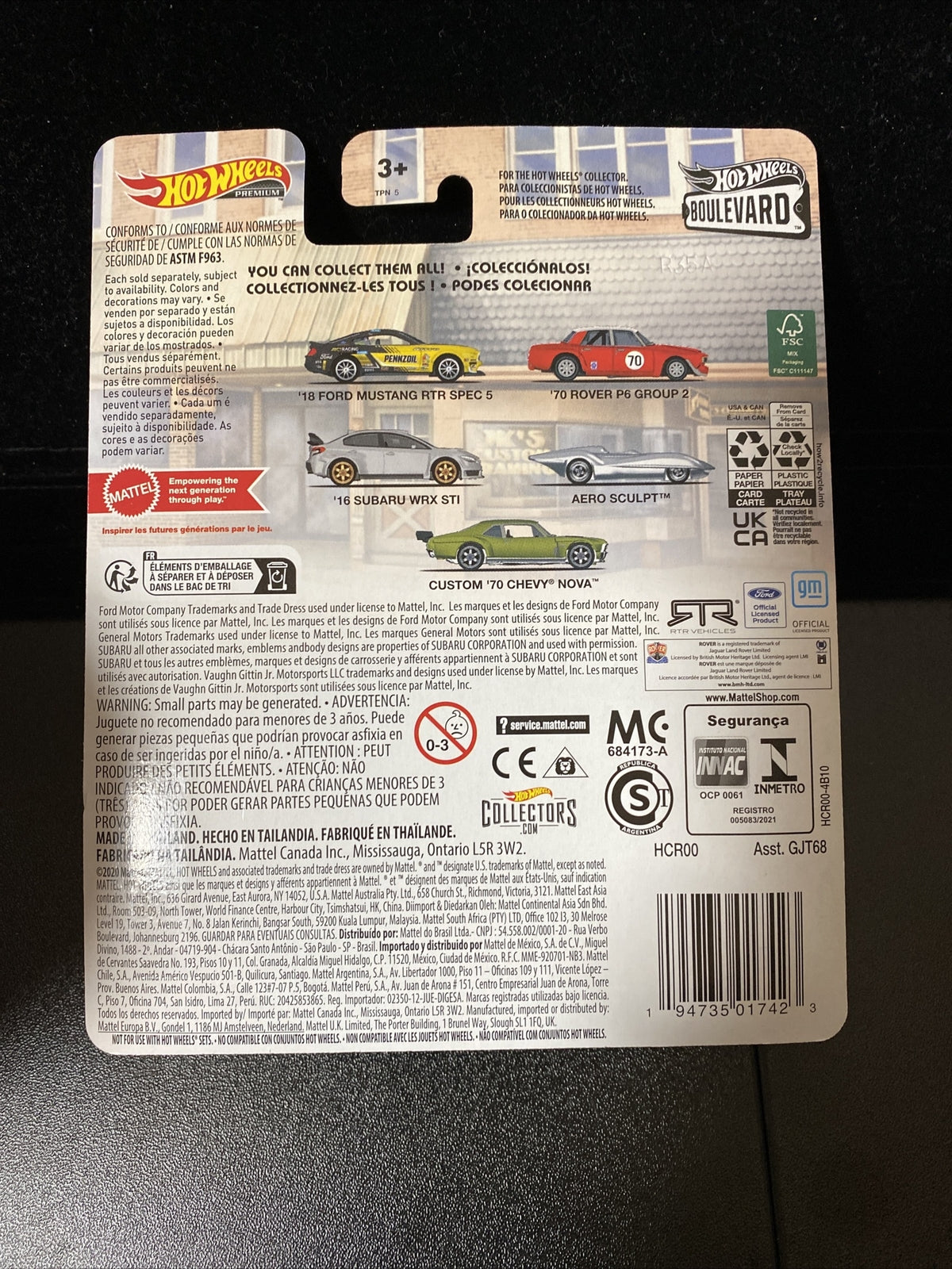 2022 Hot Wheels Premium Boulevard #62 '70 ROVER P6 GROUP 2 in Protector11