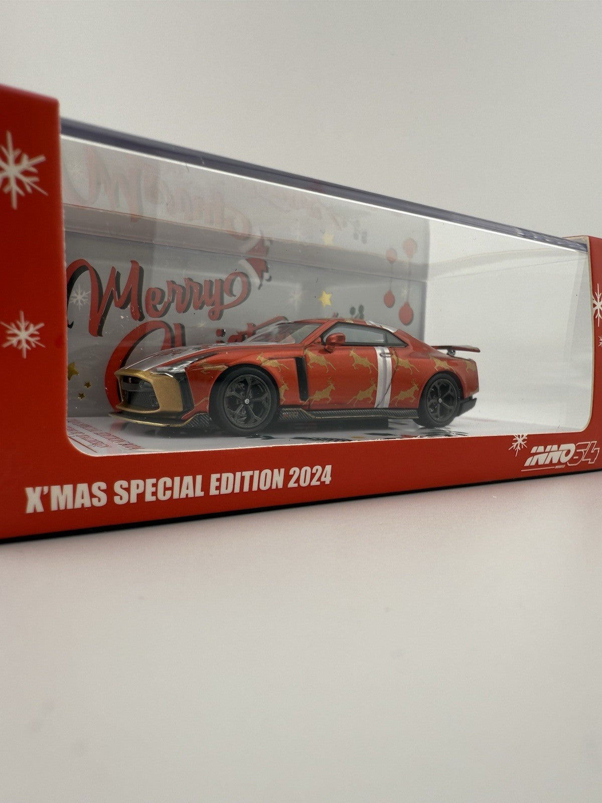 Nissan GT R50 by Italdesign Gold / Red / Silver INNO64 IN64 R50 XMAS24 Unseal7