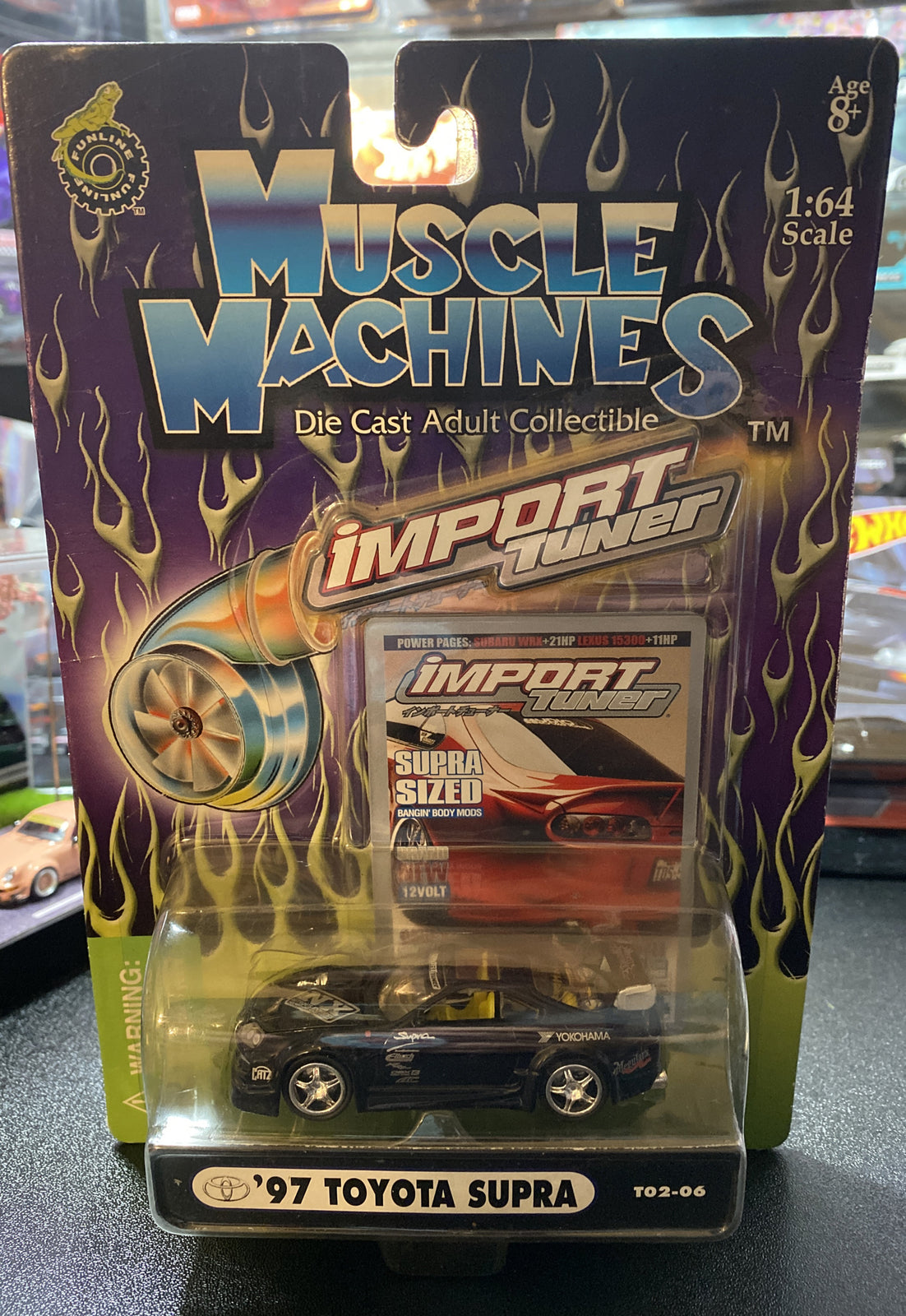 Muscle Machines Import Tuner 1997 Toyota Supra Diecast 1:64 T02 477