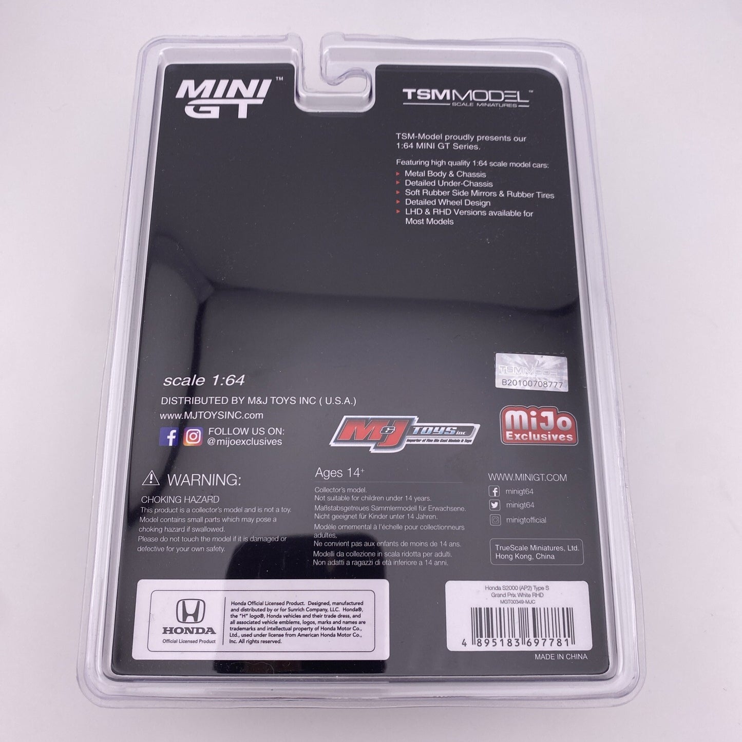 Chase Honda S2000 (AP2) Type S Mini GT MGT 003494