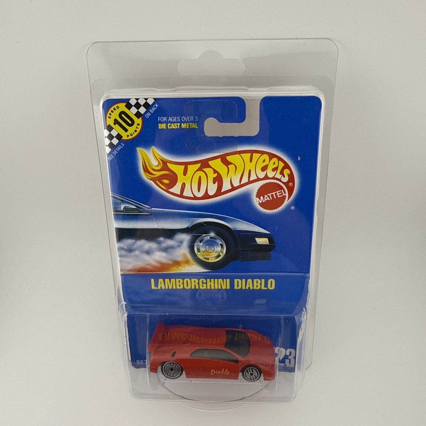 Hot Wheels Mattel Lamborghini Diablo Red #123 In Protector Corner Issues6