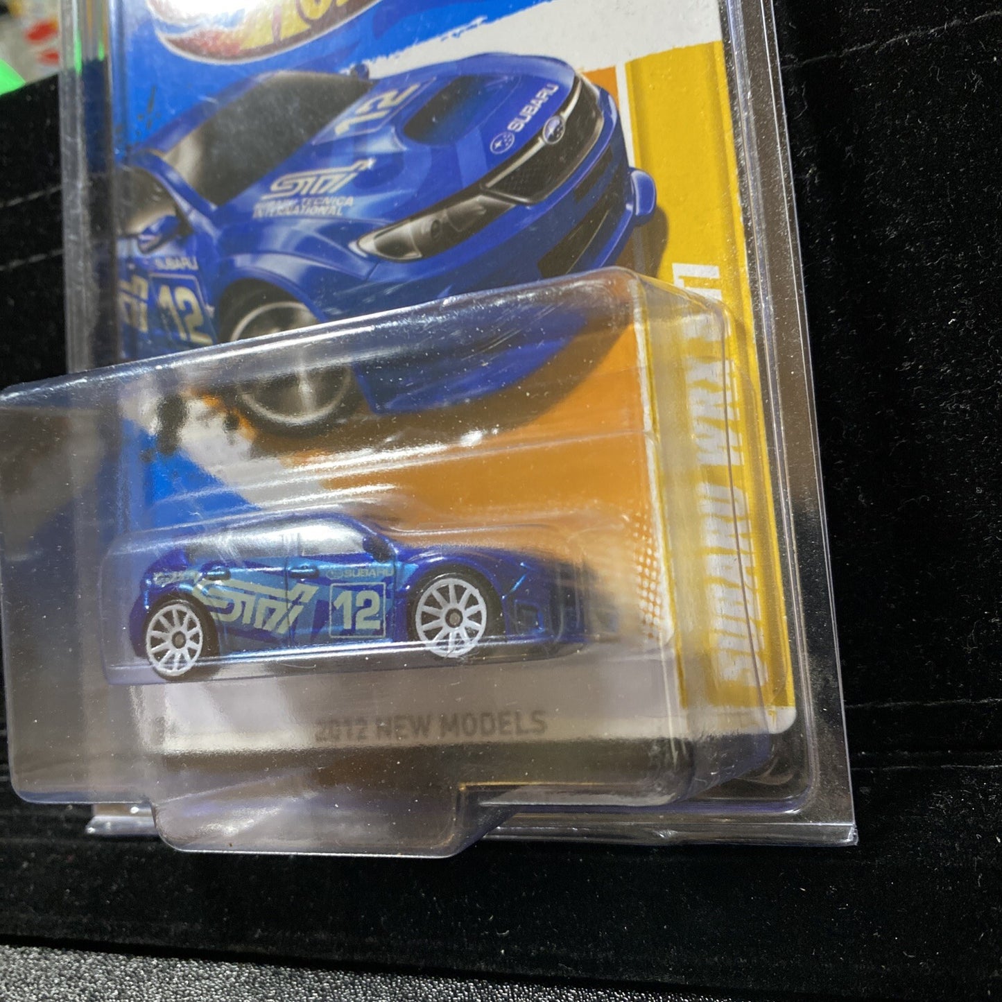 Hot Wheels Subaru WRX STI Blue 2012 NEW MODELS 33/50 in Card Protector9