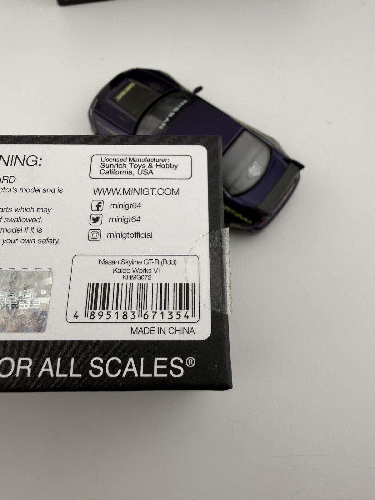 Nissan Skyline GT R (R33) Imai Racing Purple Kaido House KHMG 072 V1 Open Box7