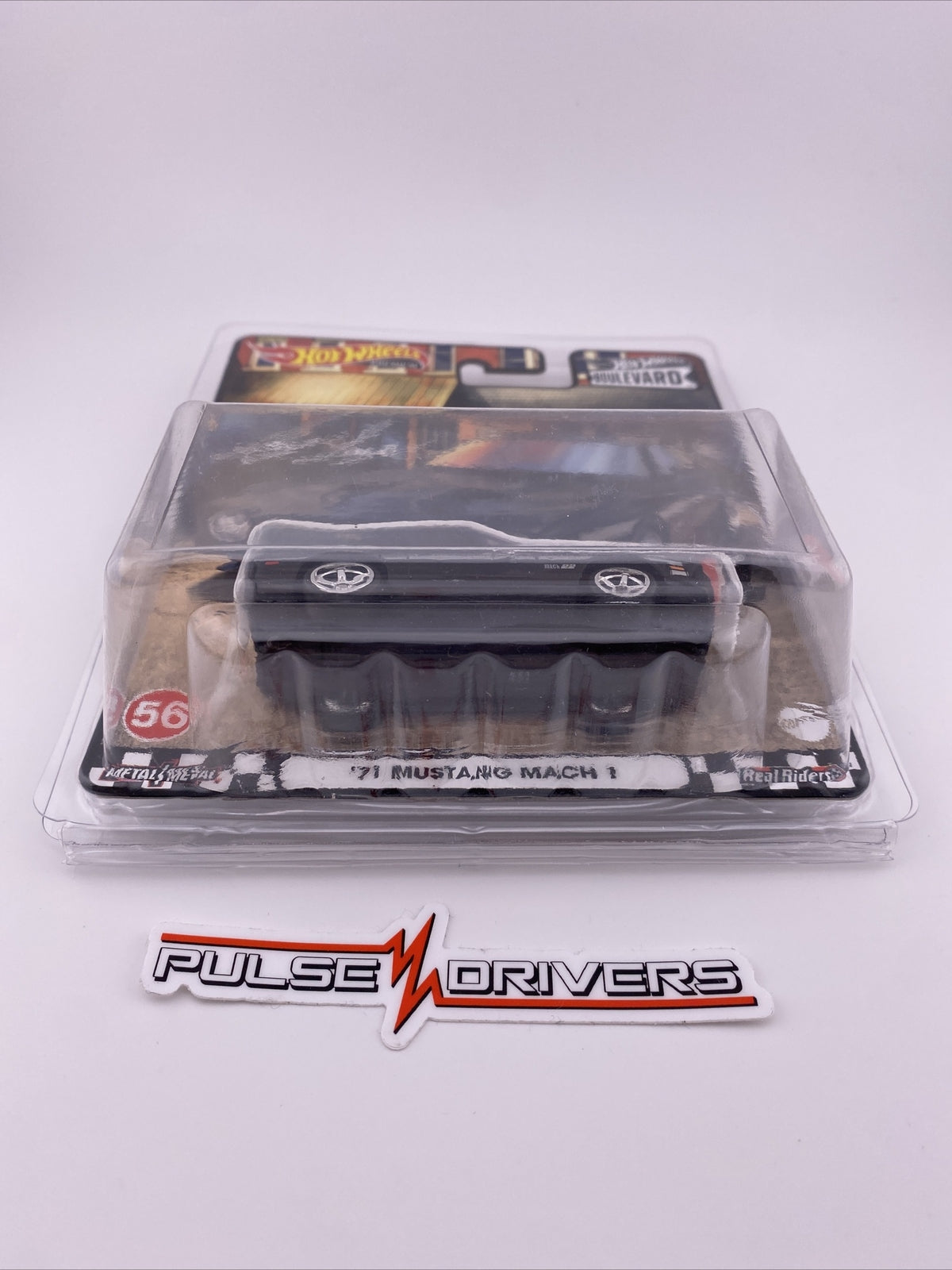 71 Mustang Mach 1 Black Hot Wheels Boulevard 56 in Protector4