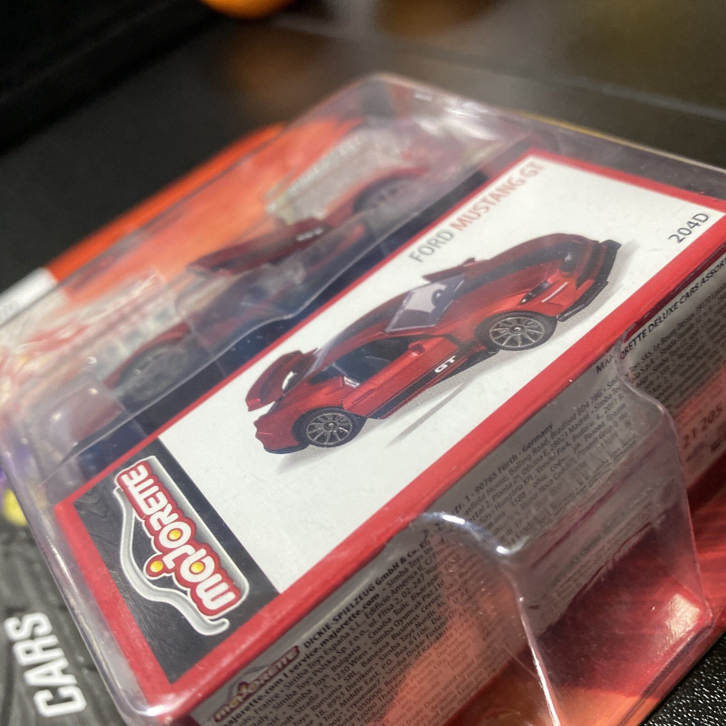 Majorette FORD MUSTANG GT Red Deluxe Cars Series NEW 204D4