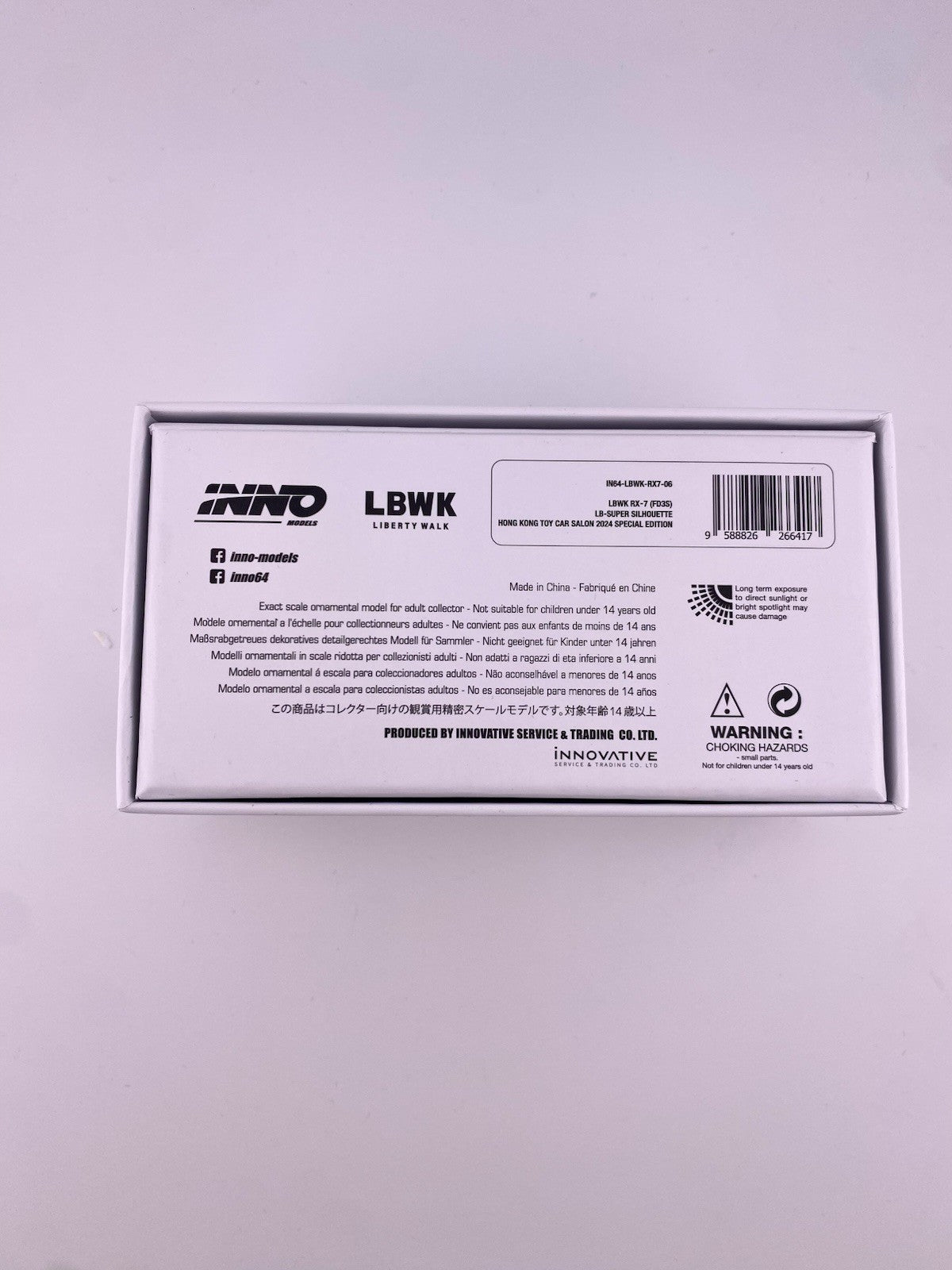 LBWK RX7 (FD3S) Super Silhouette INNO64 IN64 LBWKRX7 06 HK Toy Car Salon 20246