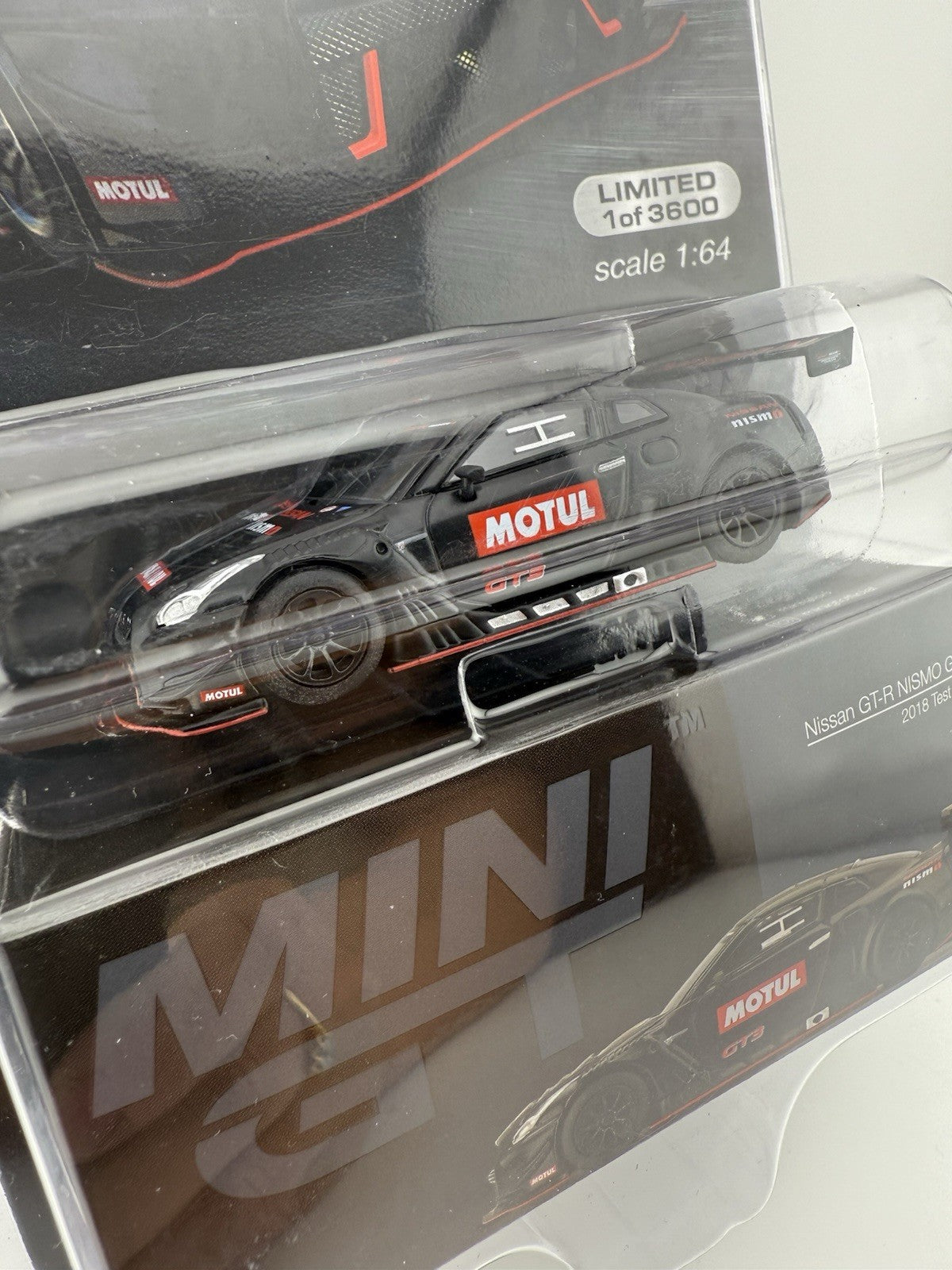 Nissan GT R NISMO GT3 Black   Mini GT MGT 00336 2018 Test Car3