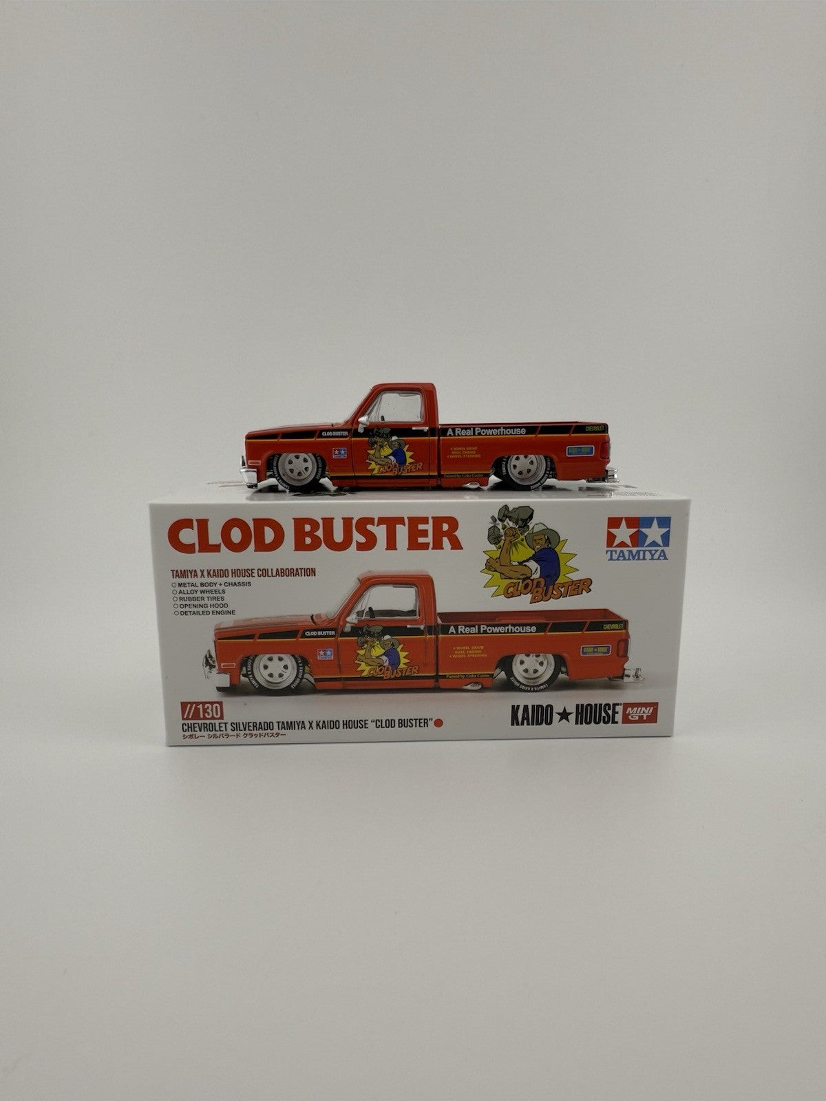 Chevrolet Silverado Kaido House Mini GT KHMG 130 Tamiya x Kaido House Open Box0