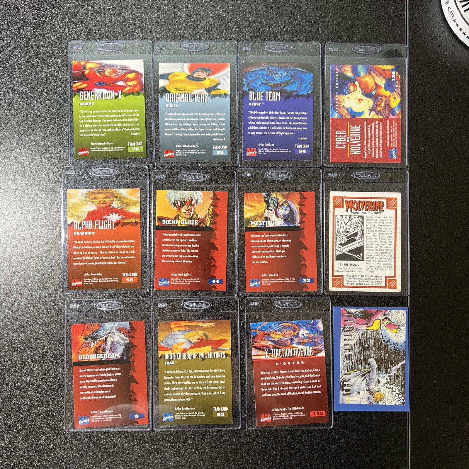 X Men 95 Fleer Ultra Trading Cards Lot of 1012