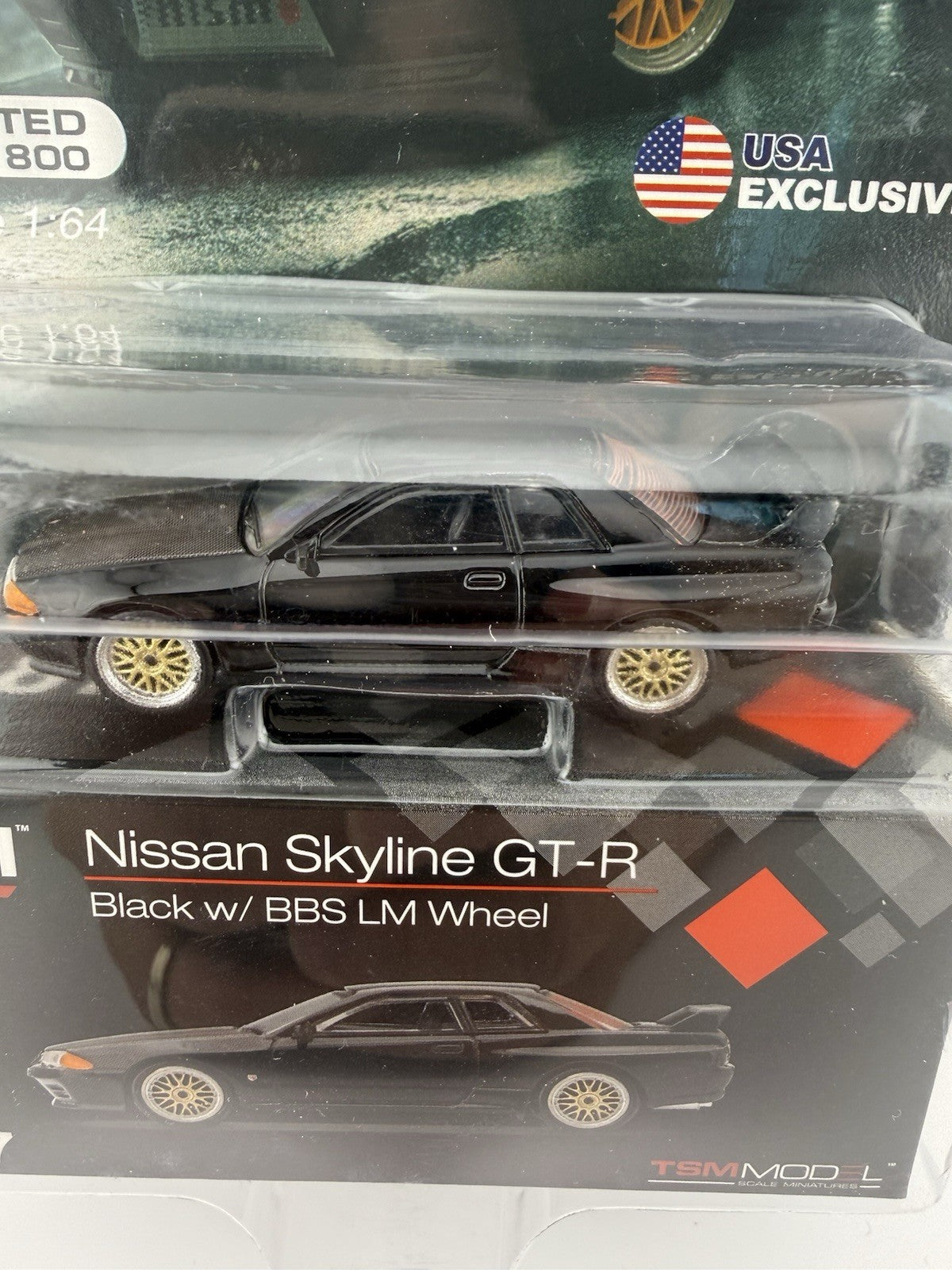 Nissan Skyline GT R (R32) Black w/ BBS LM Wheel   Mini GT MGT 000871