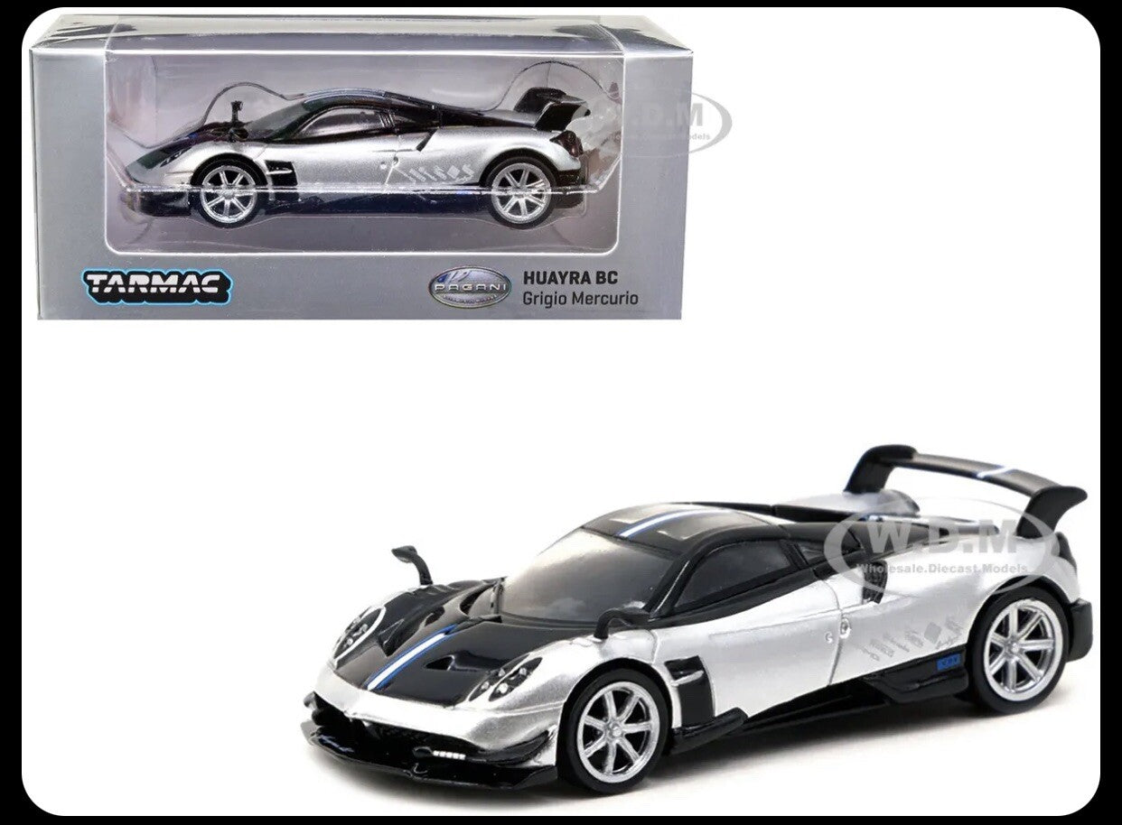 PAGANI HUAYRA BC SILVER & BLACK 1/64 TARMAC WORKS Lot of 2 Chase & Regular7