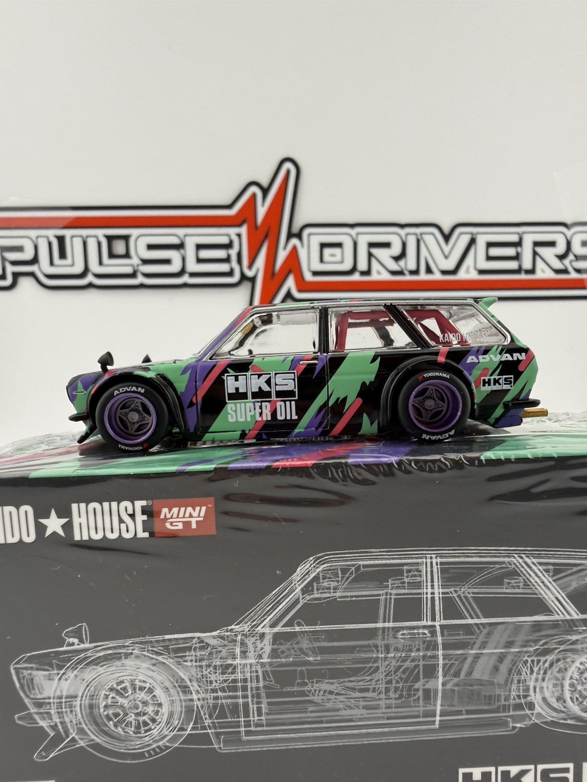 Datsun 510 Wagon Kaido House HKS Kaido House KHMG 144   Sealed Box1