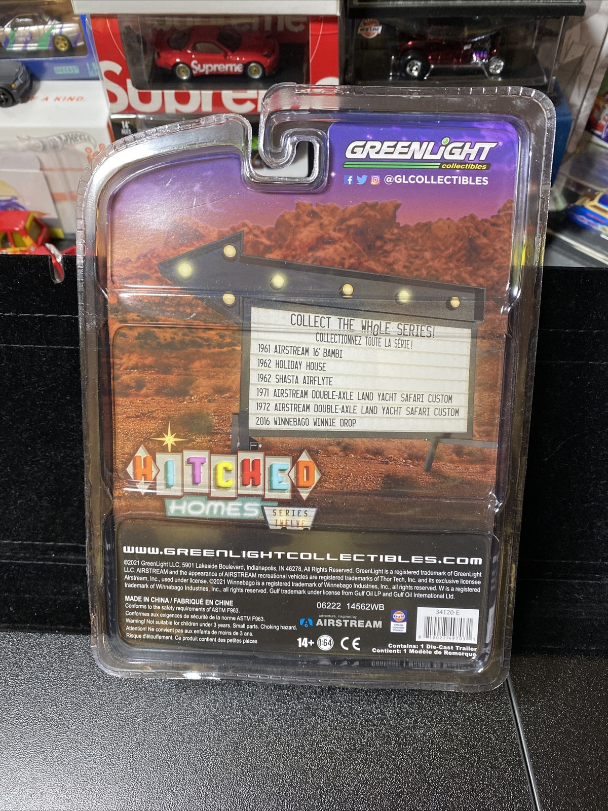 1961 Airstream 16' Bambi   Hitched Homes Series 12   1:64 Model by Greenlight6
