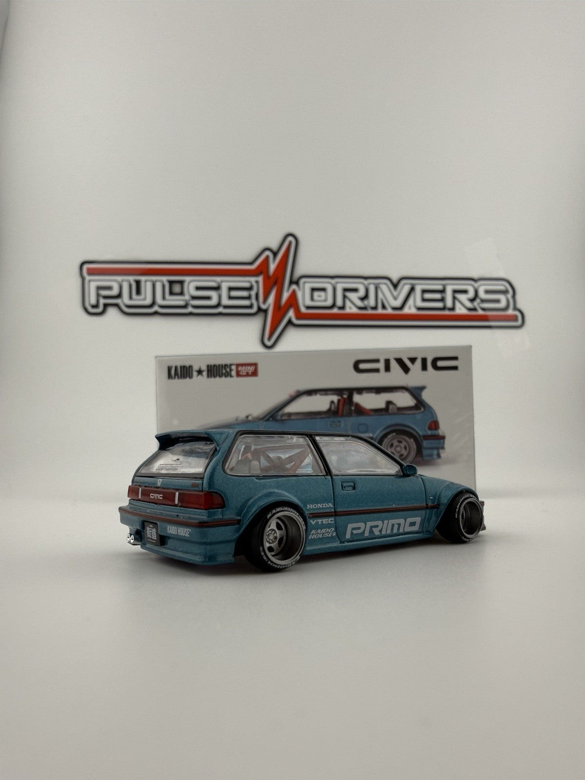Honda Civic (EF) Kaido Works Teal   Kaido House KHMG 126 V1   Sealed Box2