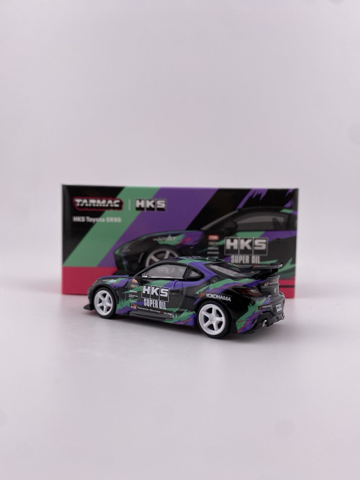 Tarmac Works Toyota GR86 Black HKS Global64 T64G 038 BK Open Box2