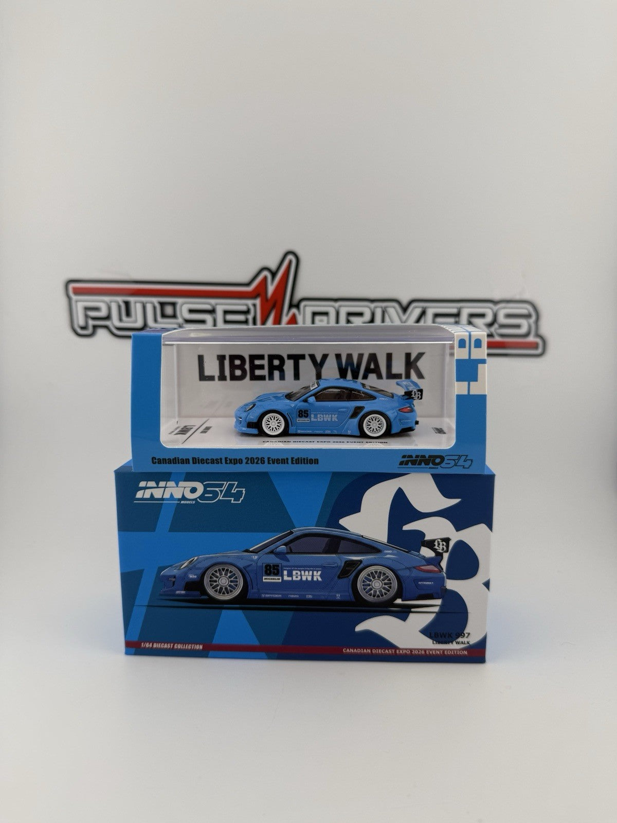 LBWK Porsche 911 997 Light Blue Canadian Diecast Expo 2026 IN64-LBWK997-CDE260