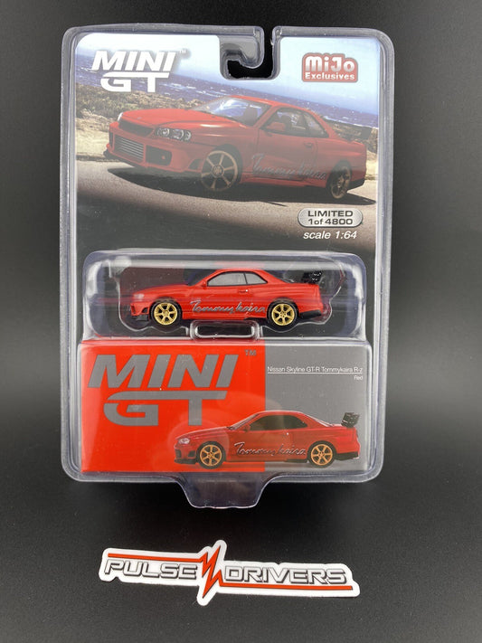 Nissan Skyline GT R (R34) Tommykaira R z   Red   Mini GT 005430