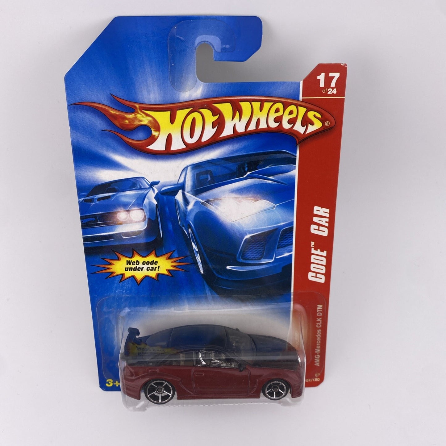 AMG   Mercedes CLK DTM Black / Red   Hot Wheels Code Red in Protector2