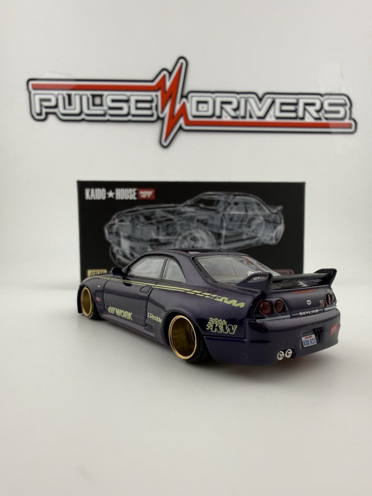 Nissan Skyline GT R (R33) Imai Racing Purple   Kaido House KHMG 072 V1 Open Box6