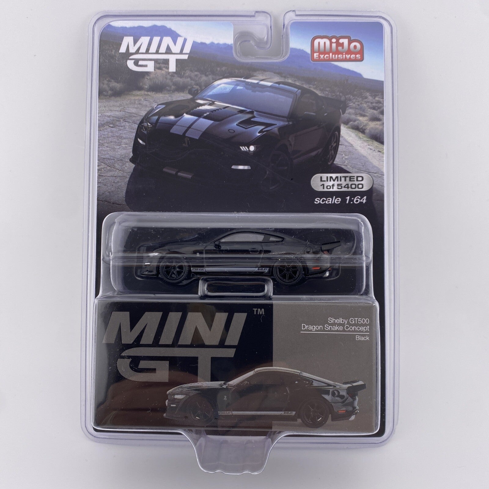 Ford Mustang Shelby GT500 Dragonsnake Concept Black   Mini GT MGT 005750