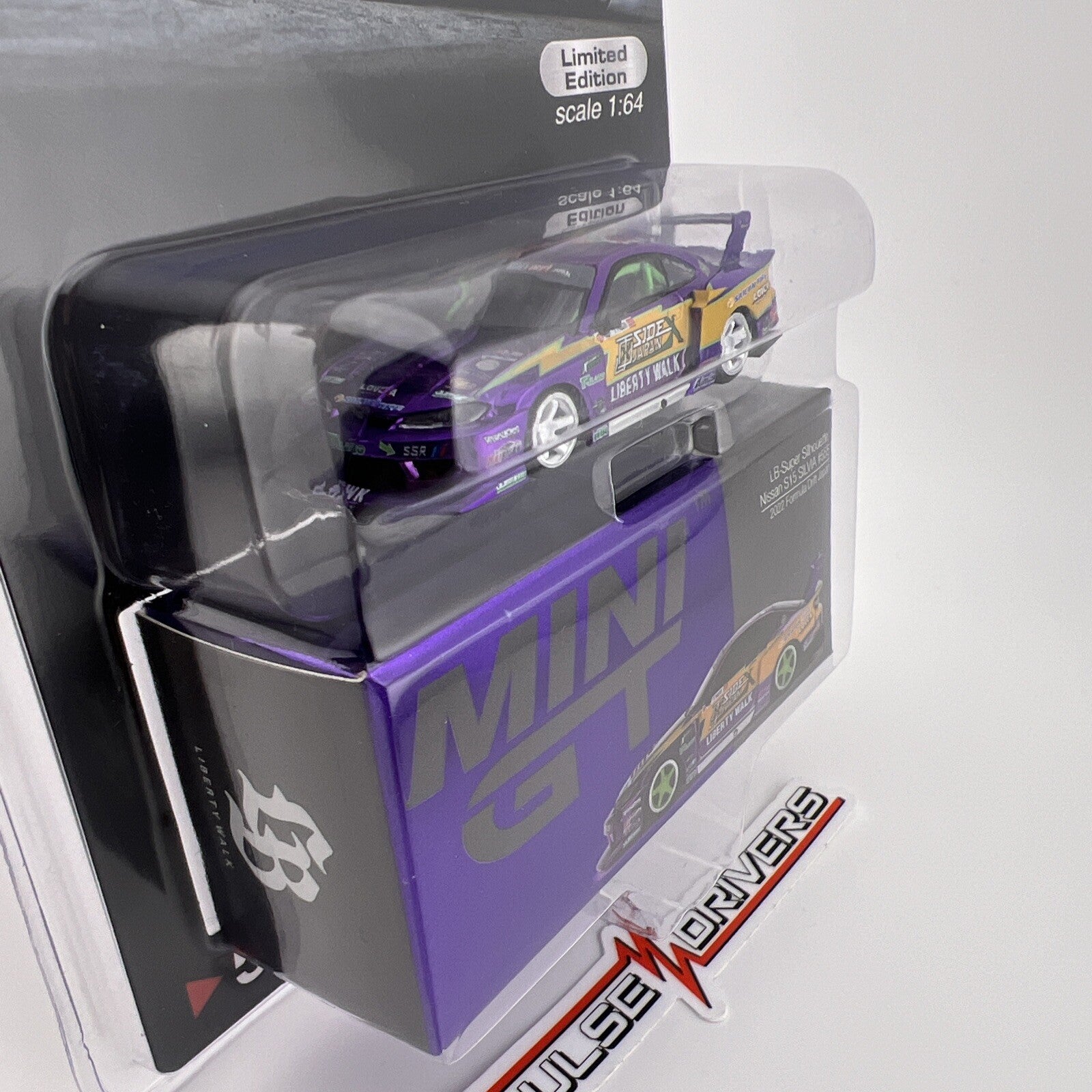 CHASE   Nissan Silvia (S15) LB Super Silhouette Works   Purple   Mini GT 005765