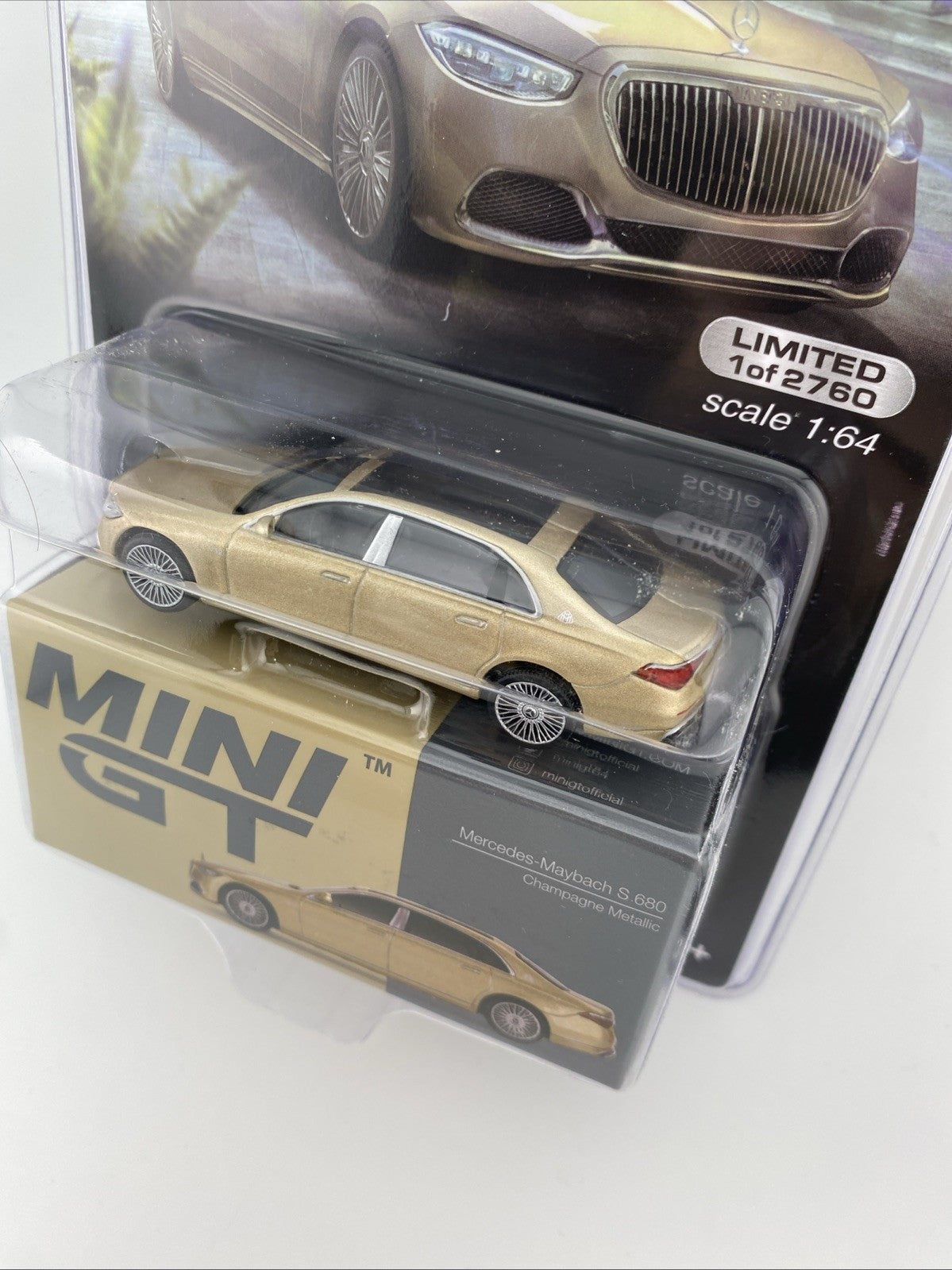 Mercedes Maybach S680 Champange Metallic   Mini GT MGT 006046