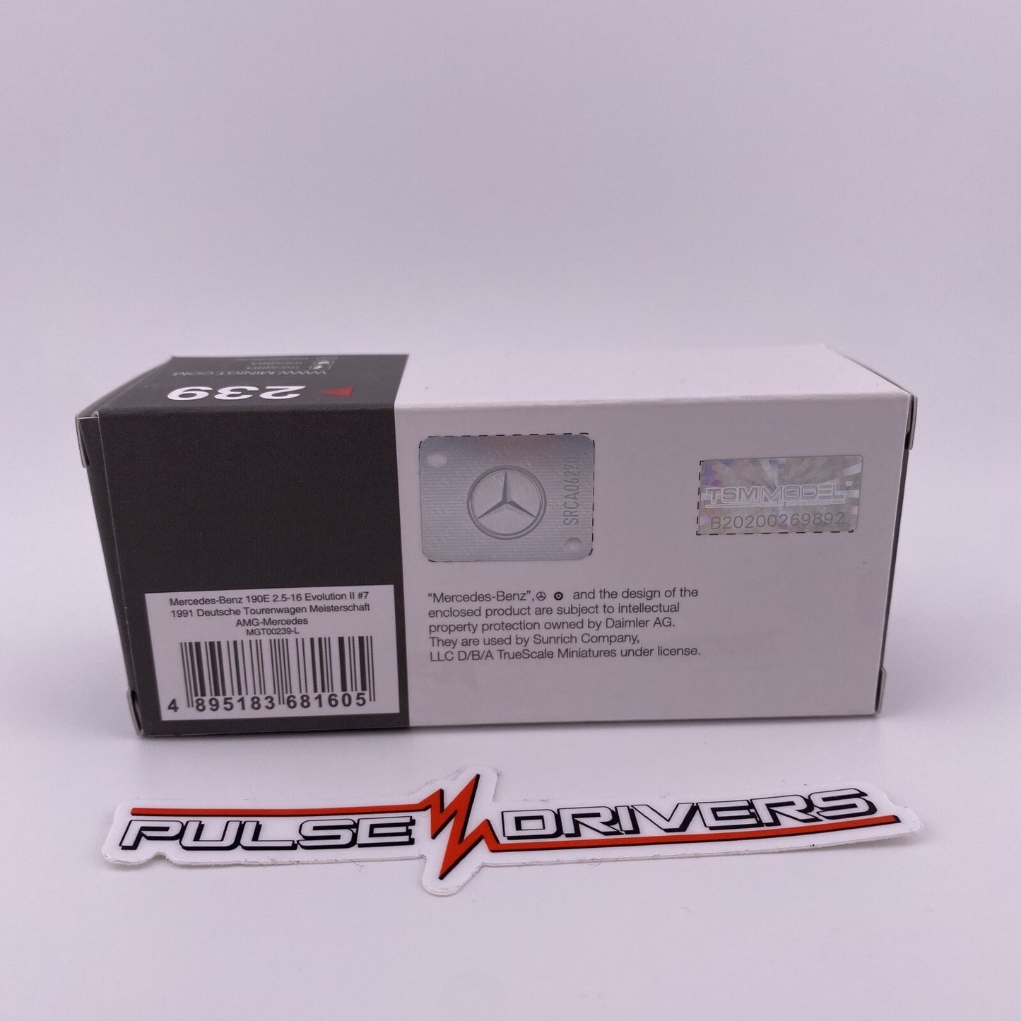 Mercedes Benz 190E 2.5 16 Evolution II   White   Mini GT 00239 AMG Mercedes DTM3