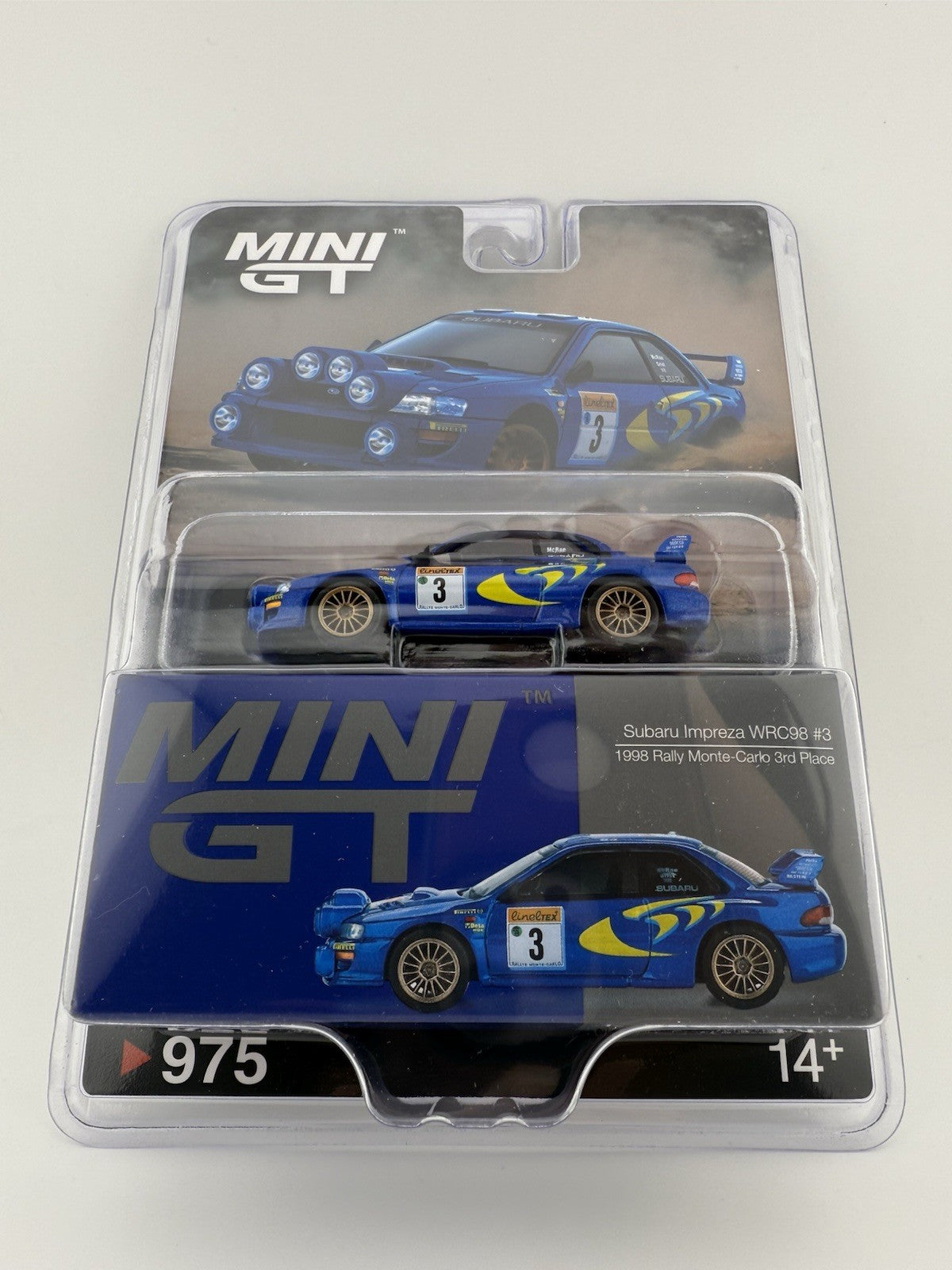 Subaru Impreza Mini GT MGT 00975 WRC98 998 Rally Monte Carlo 3rd Place0
