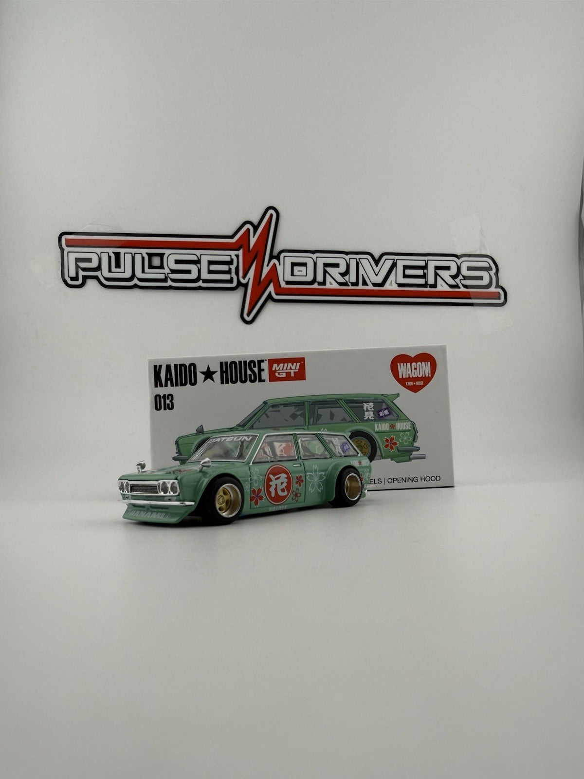 Datsun 510 Wagon Kaido House Green   Kaido House KHMG 013 V2 Open Boxes2
