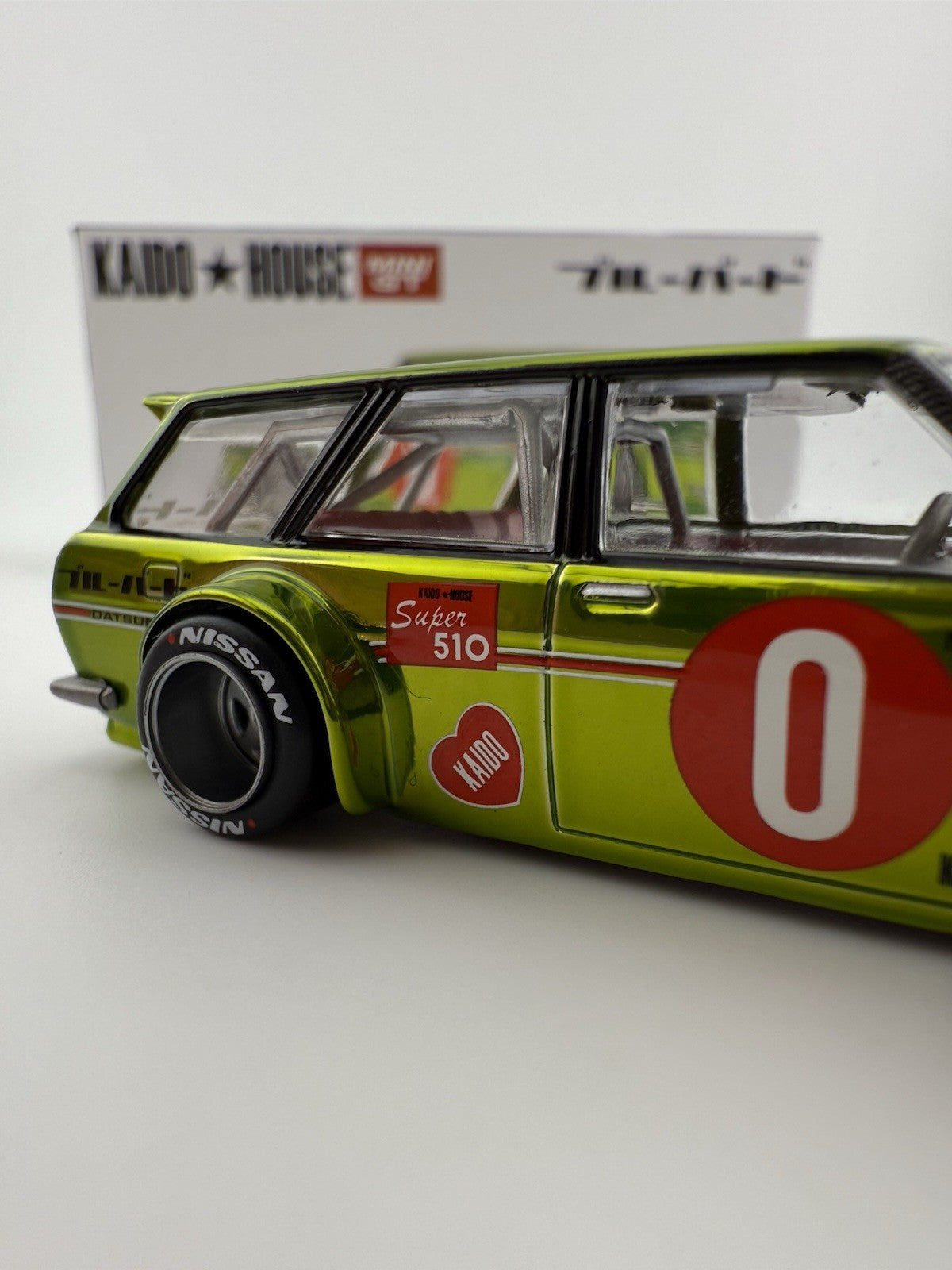 Datsun 510 Wagon Kaido House 0G Flo Yellow   Kaido House KHMG_164 Open Boxes5