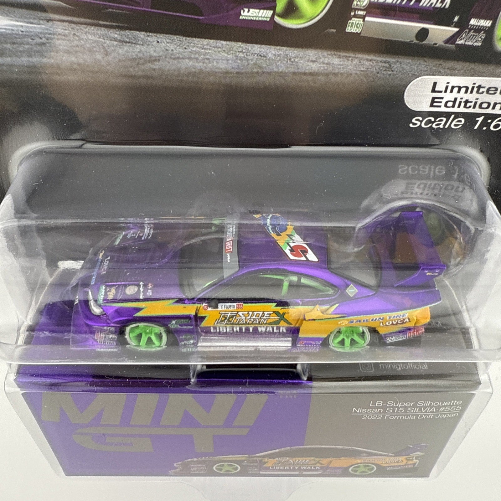 Nissan Silvia (S15) LB Super Silhouette Works Purple   Mini GT MGT 005765