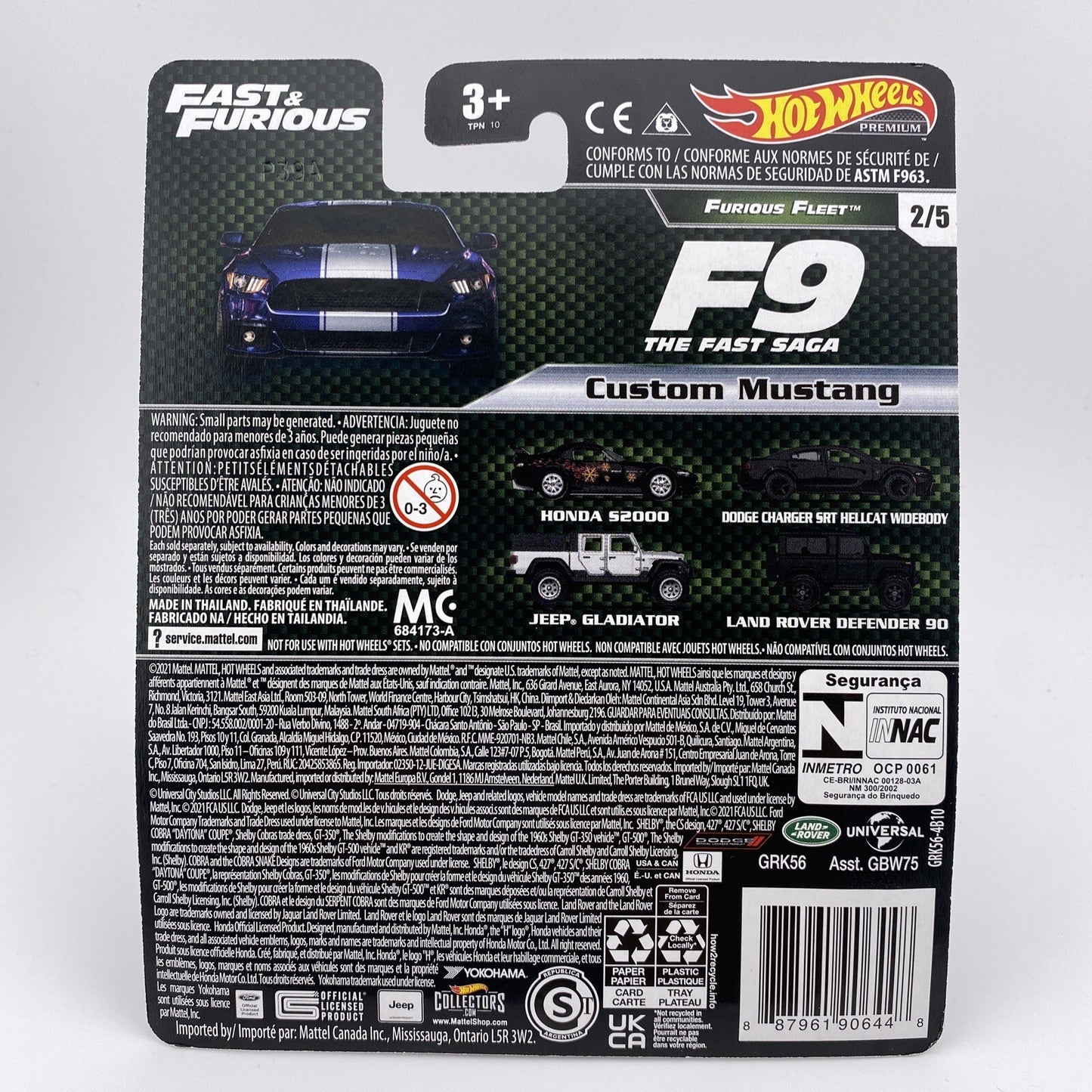 Custom Mustang   Blue   Hot Wheels   Furious Fleet 2 of 5 in Protector4
