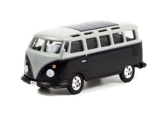 1962 Volkswagen Type 2 (T1) Custom Bus Black and Gray with Silver Stripes (Lo...0