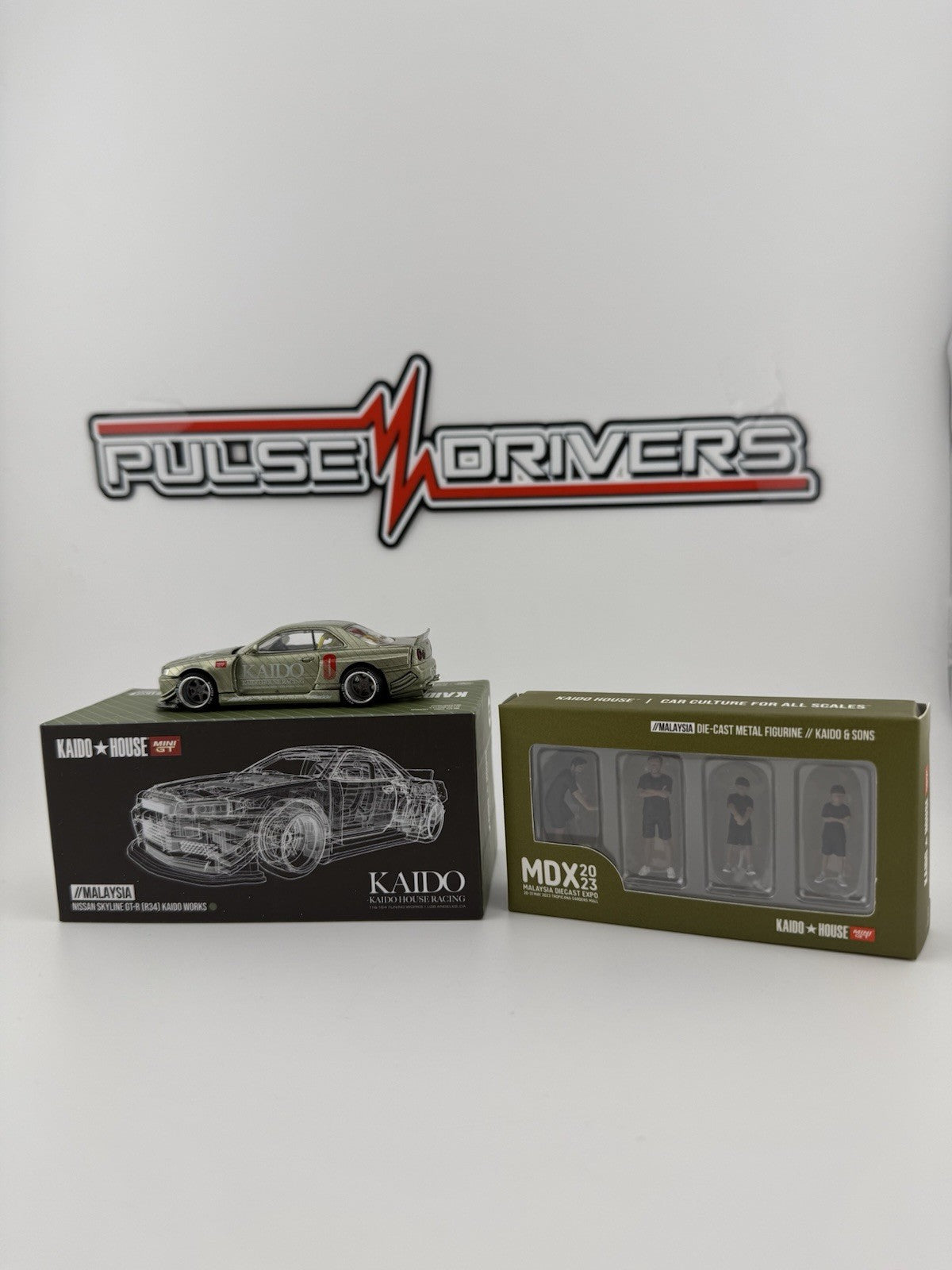 Nissan Skyline GT R Kaido House   Kaido House KHMG 058 w/ Figures MDX 2023 Open0