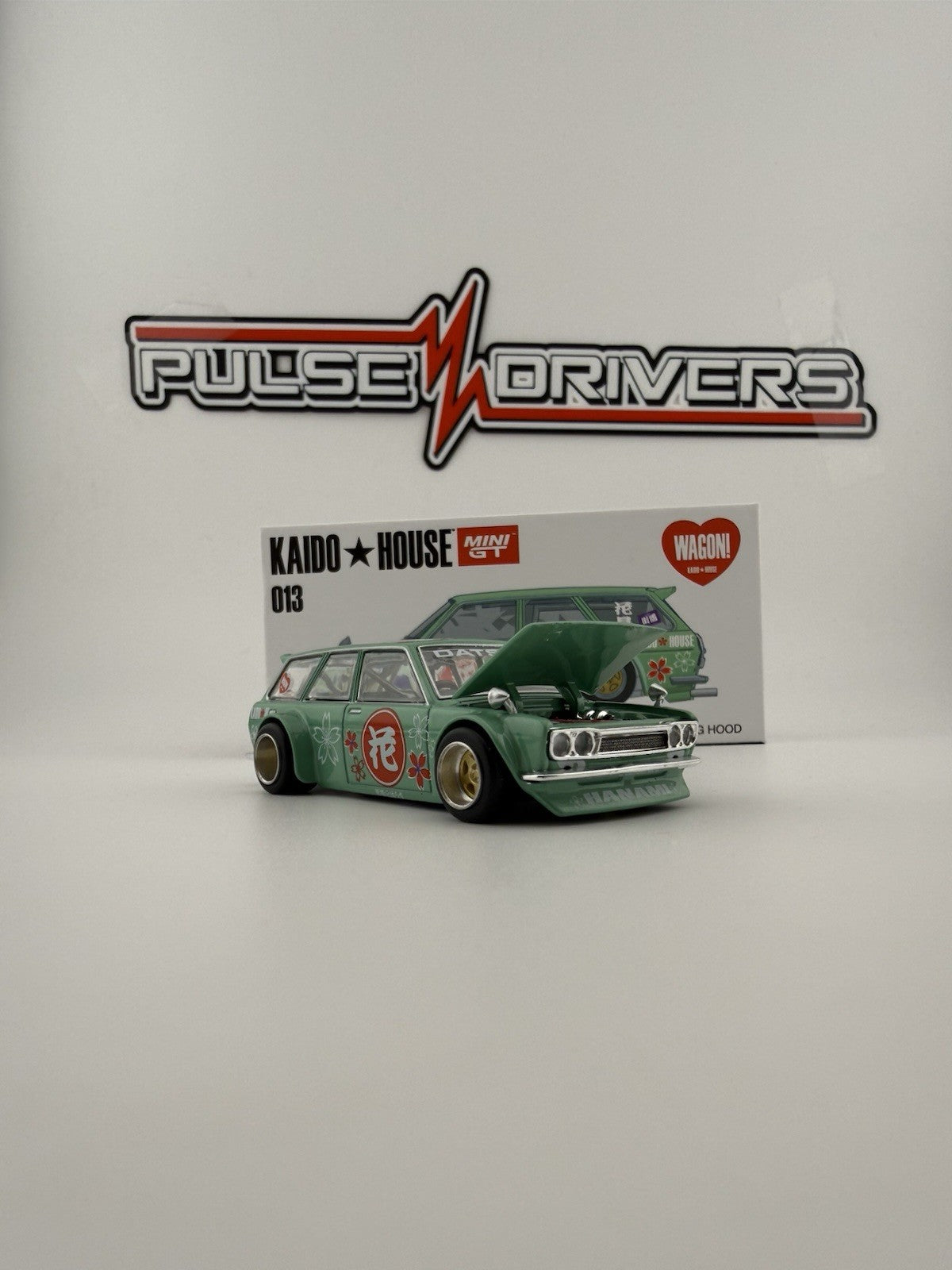 Datsun 510 Wagon Kaido House Green   Kaido House KHMG 013 V2 Open Boxes5