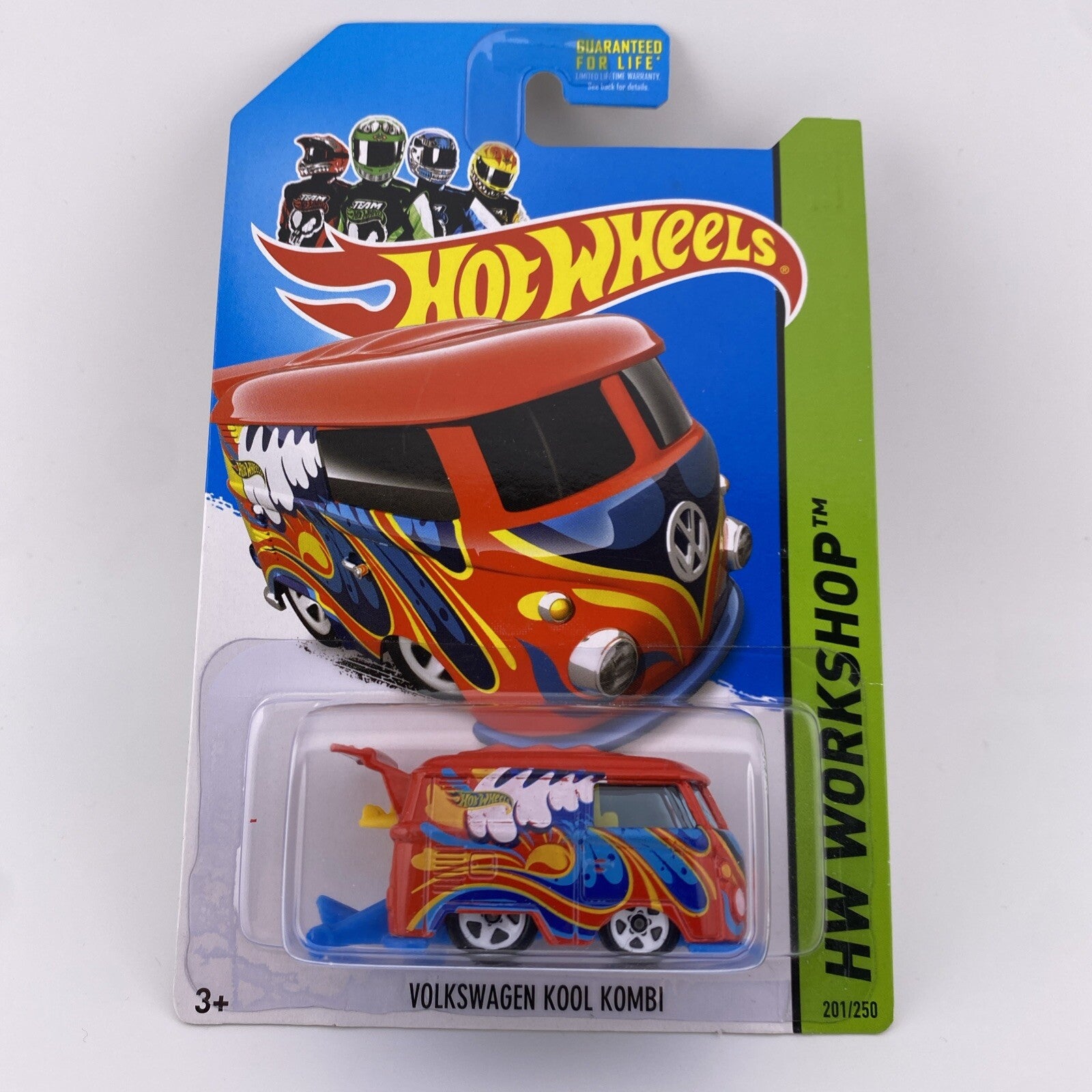 Hot Wheels HW Workshop Red Volkswagen Kool Kombi Toy Car 201/250 in Protector0