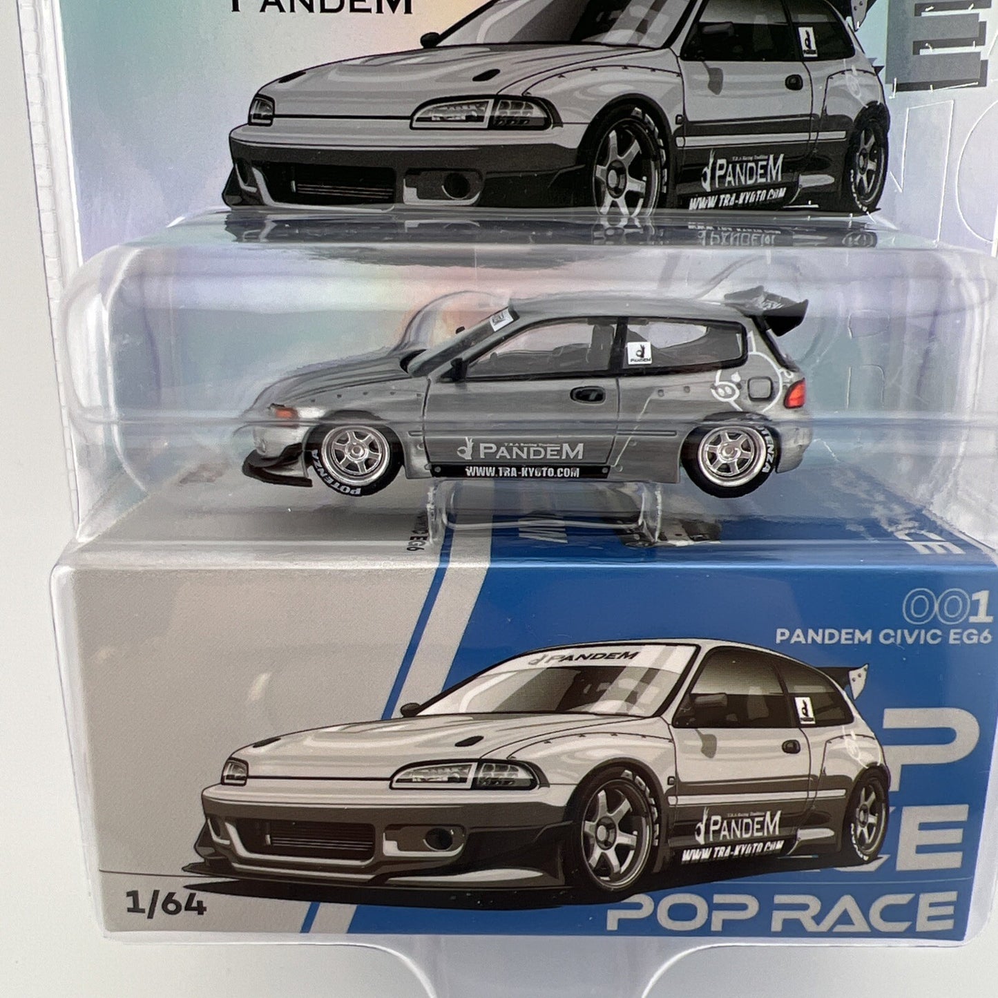 Pandem Civic EG6 Raw Metal   POPRACE PRE 001 CH2