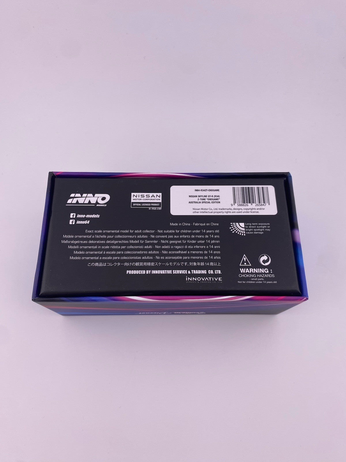 Nissan Skyline GT R R34 Midnight Purple Endgame Inno64 NUMBERED Edition 170/2004