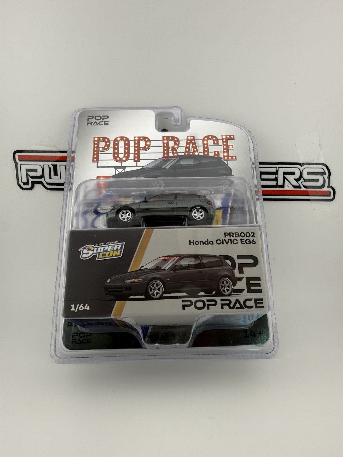 Honda Civic EG6 - Pop Race PRB002 2026 Diecast Supercon Exclusive Las Vegas Car0