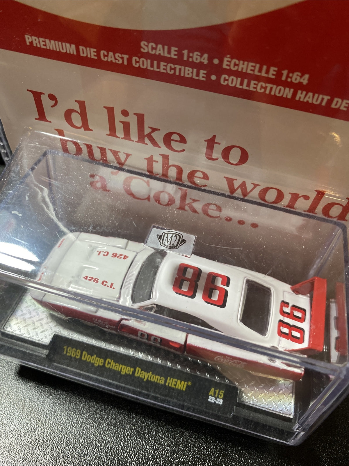 M2 Machines Coca Cola 1969 Dodge Charger Daytona HEMI2