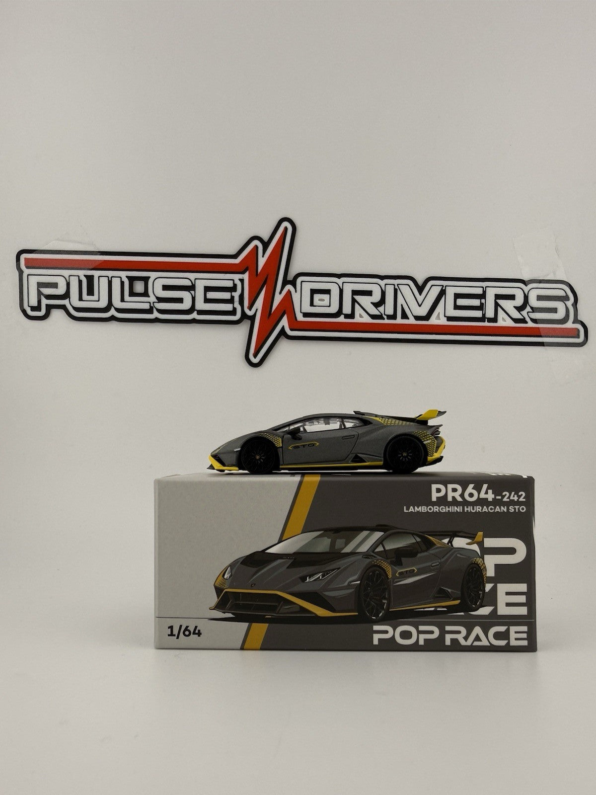 Lamborghini Huracan STO Matte Gray POPRACE PR64-02420