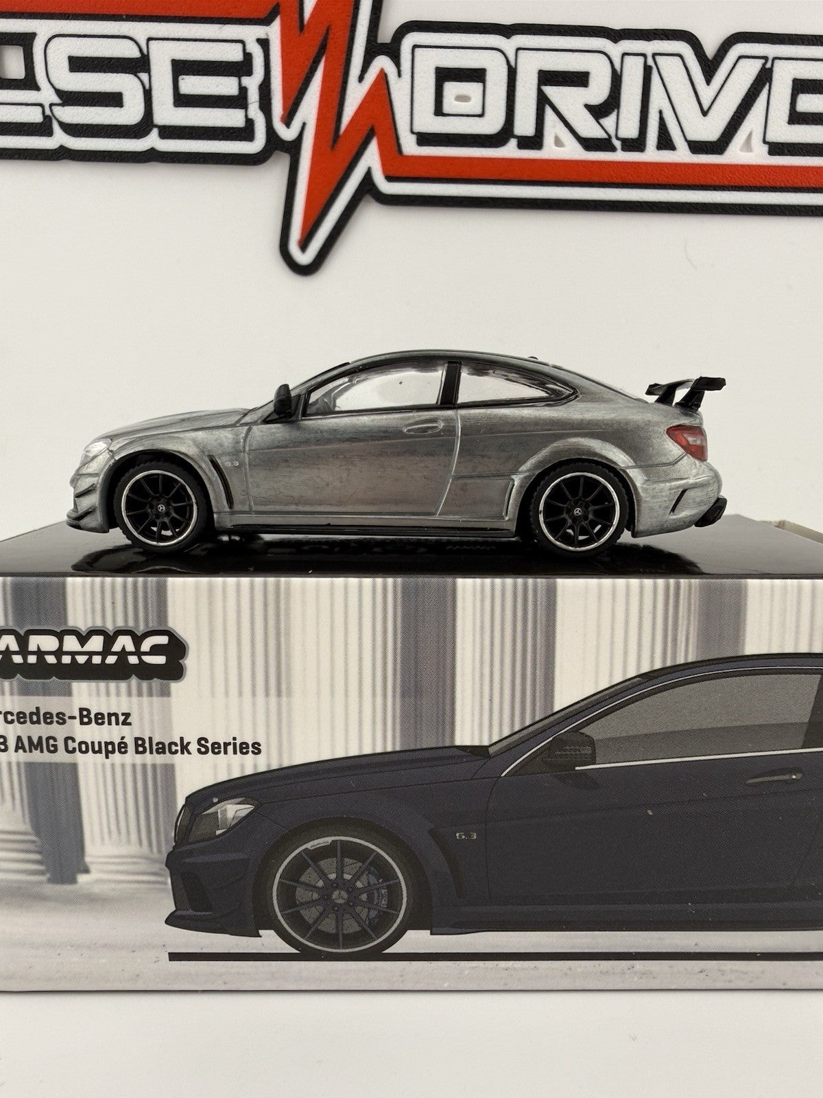 Chase   Mercedes Benz C 63 AMG 1/64 By Tarmac Works T64G 009 MB Open Box1