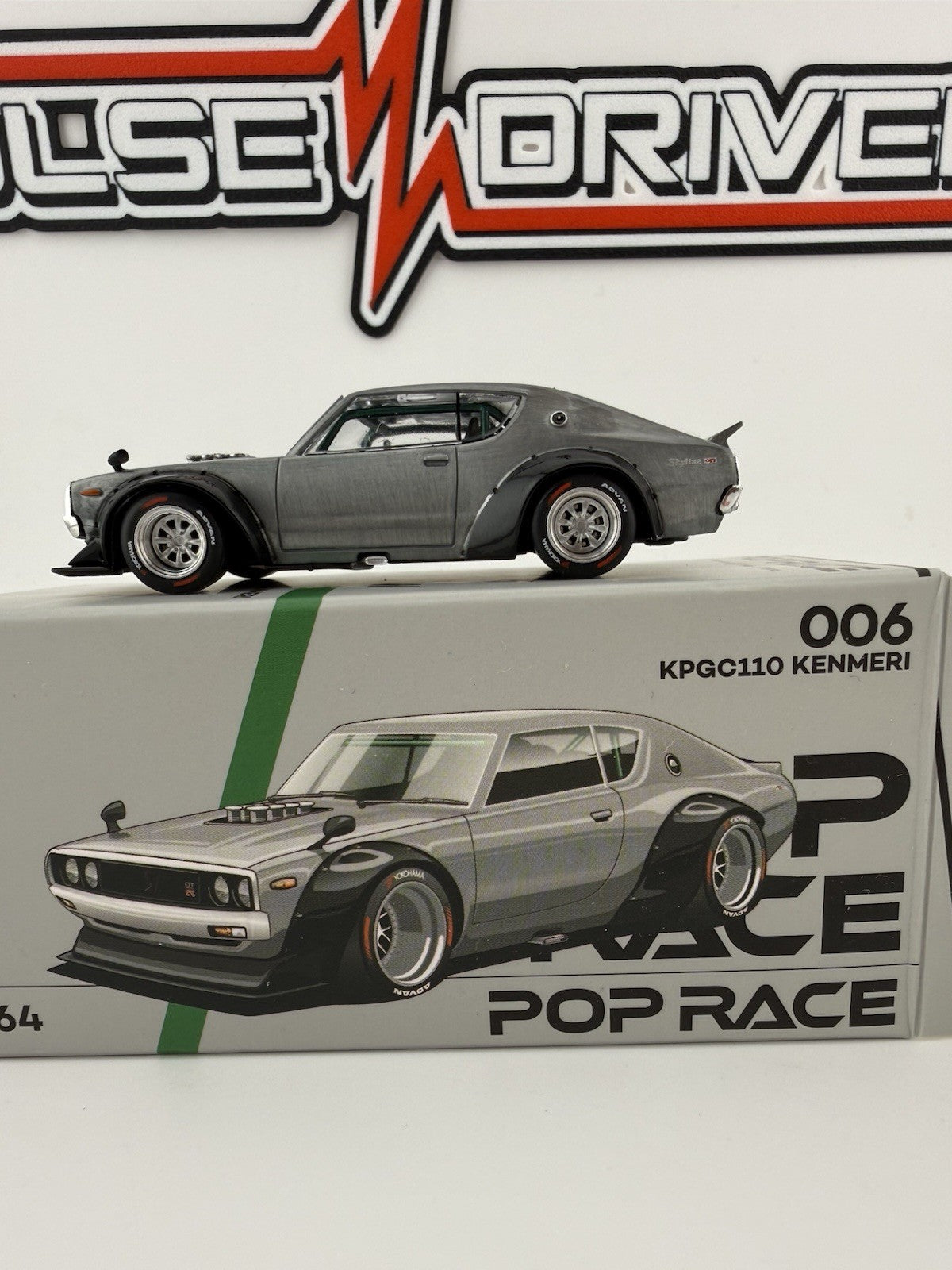 Nissan Skyline Kenmeri KPGC110  Raw Metal PopRace Enigma 006  Opened1