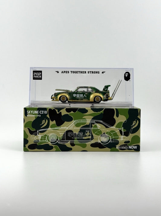 Skyline C210 Bosozoku Style   POPRACE PR64 C210 BAPE x BAPE Open Box0