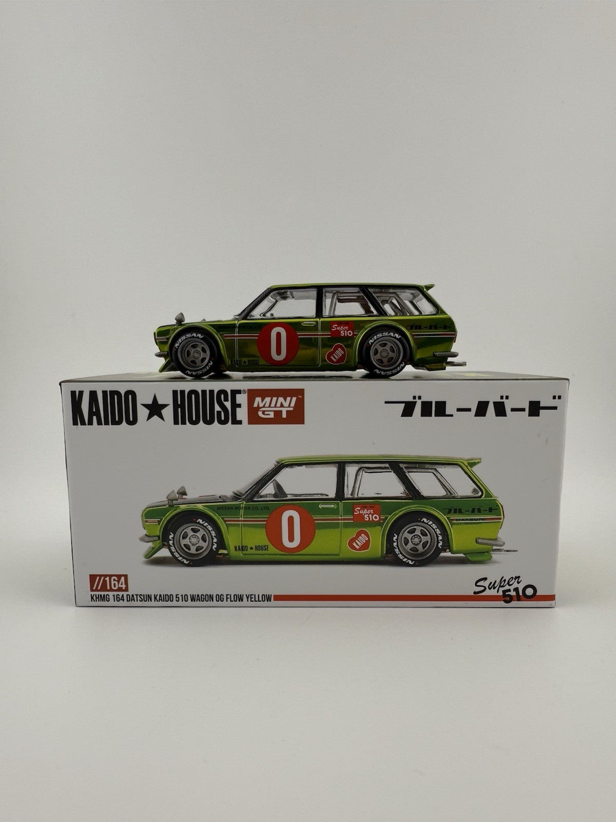 Datsun 510 Wagon Kaido House 0G Flo Yellow   Kaido House KHMG_164 Open Boxes0