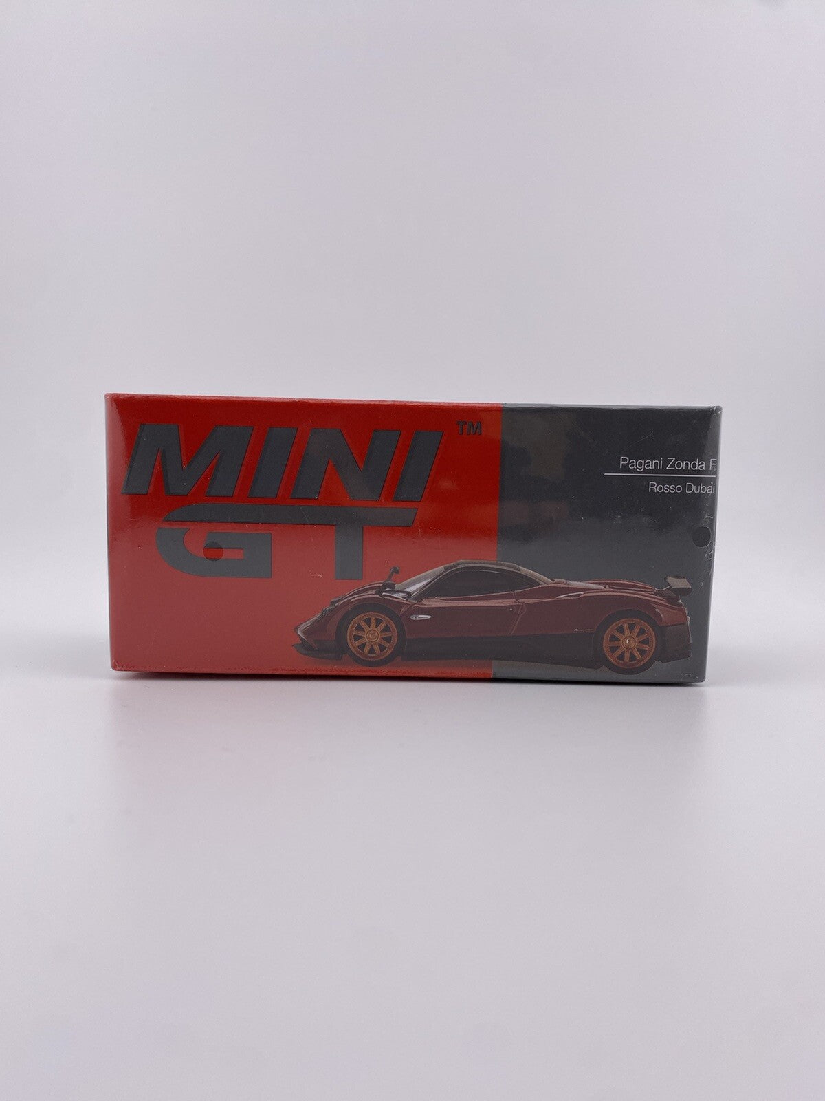 Pagani Zonda F   Rosso Dubai   Mini GT 00382   Box Sealed1