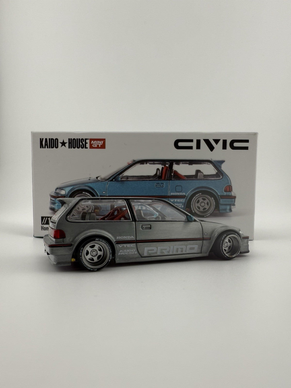 1/64 Kaido House x Mini GT Honda Civic EF Kaido Works V1 KHMG126 CHASE5