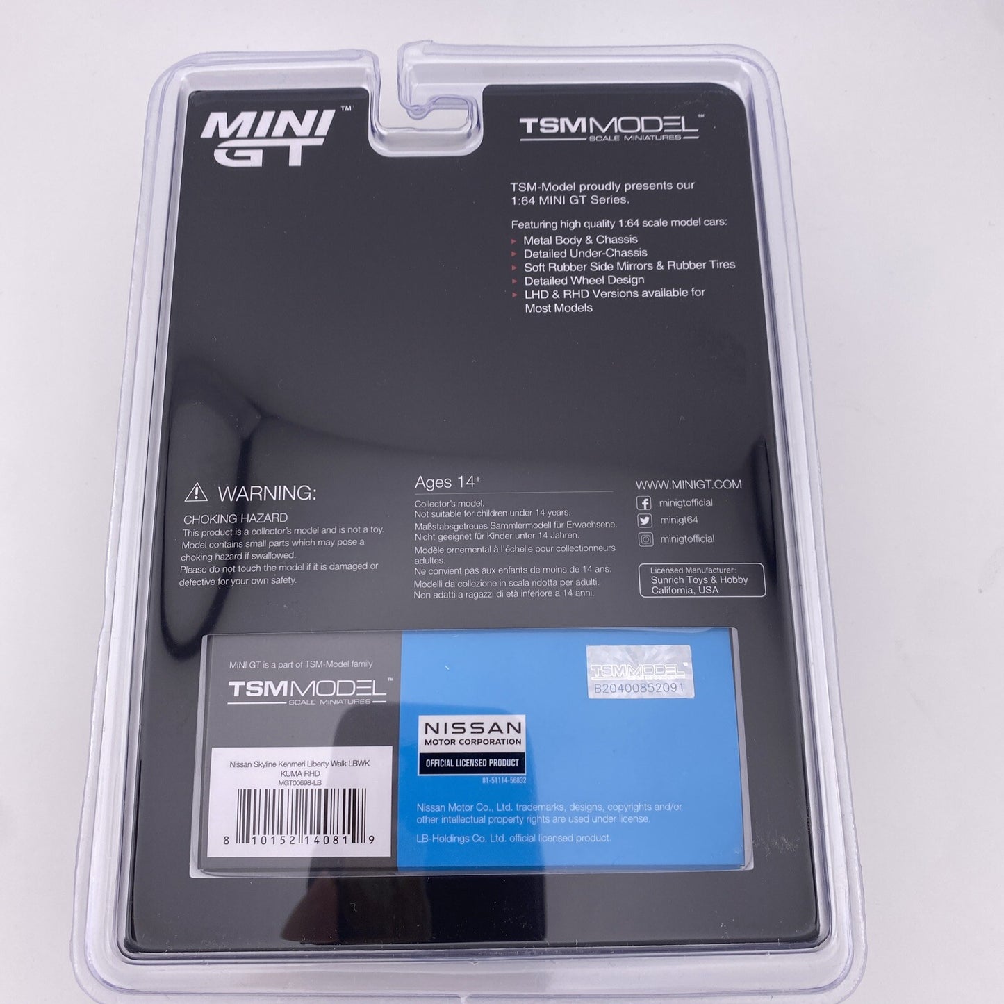 LBWK Packaging   Nissan Skyline Kenmeri Liberty Walk   Mini GT 006983