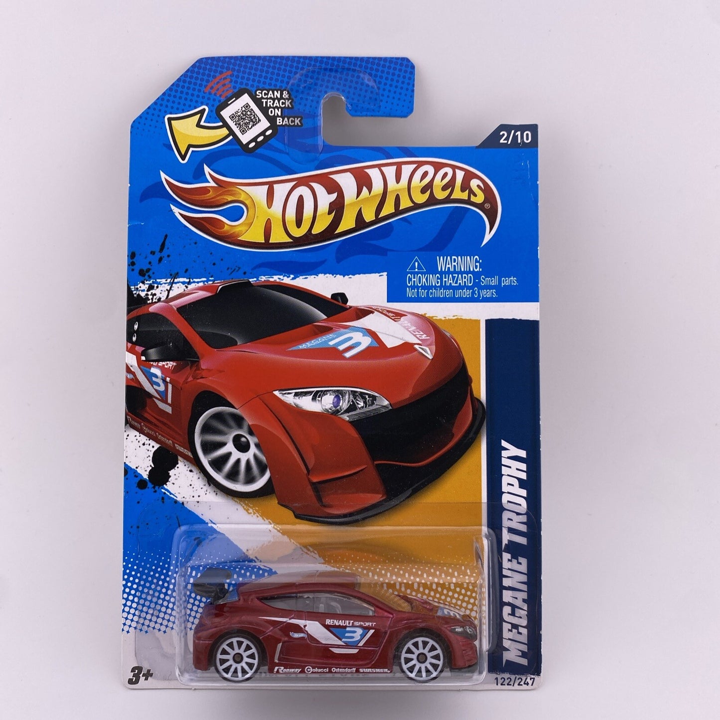 Renault Megane Trophy Metaflake Dark Red   Hot Wheels 2012 All Star IN PROTECTOR1